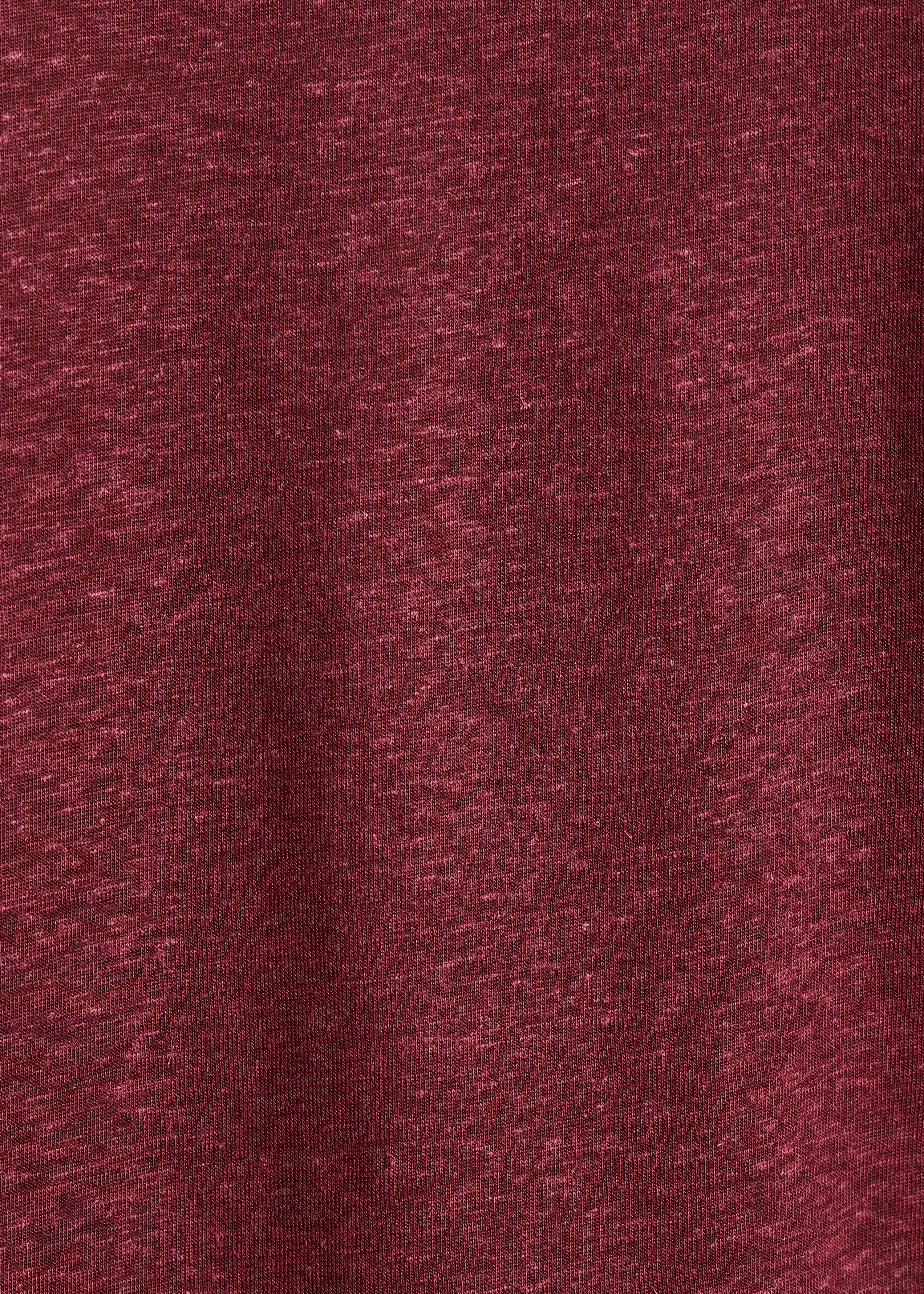 T-shirt marron en lyocell col V manches courtes