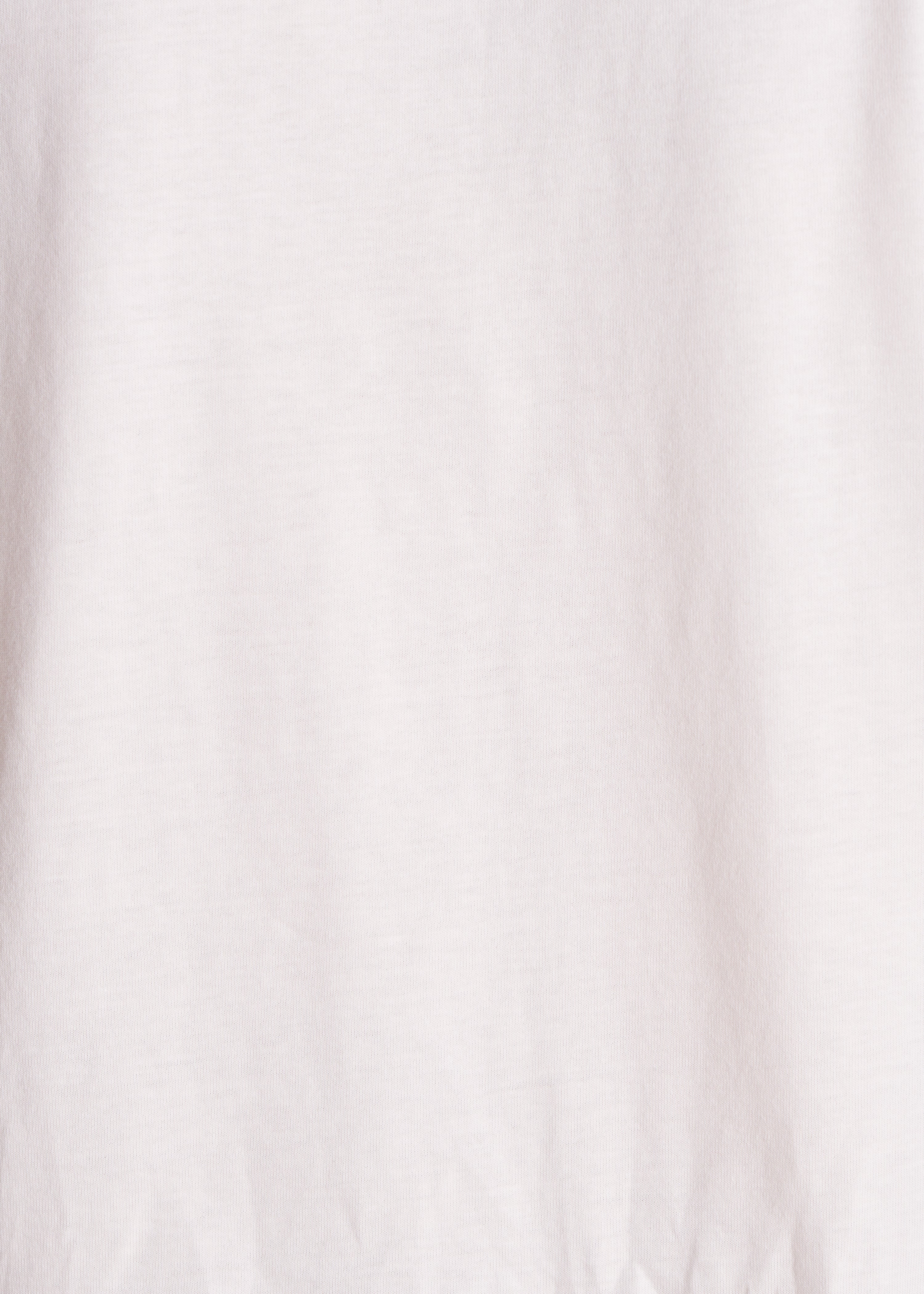 Beige short-sleeve T-shirt in organic cotton