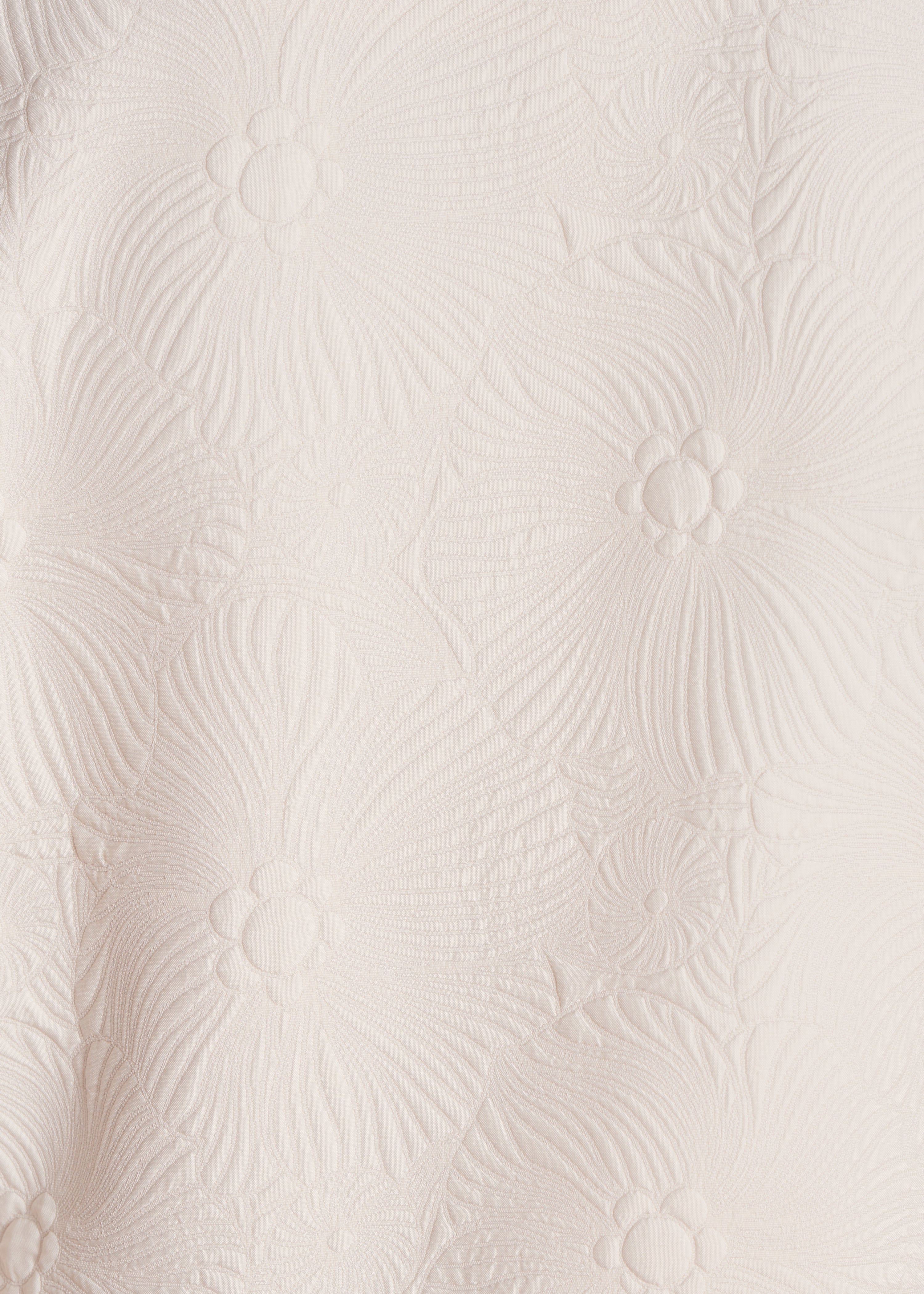 Kurze Jacke aus ungebleichtem Jacquard mit Hemdkragen