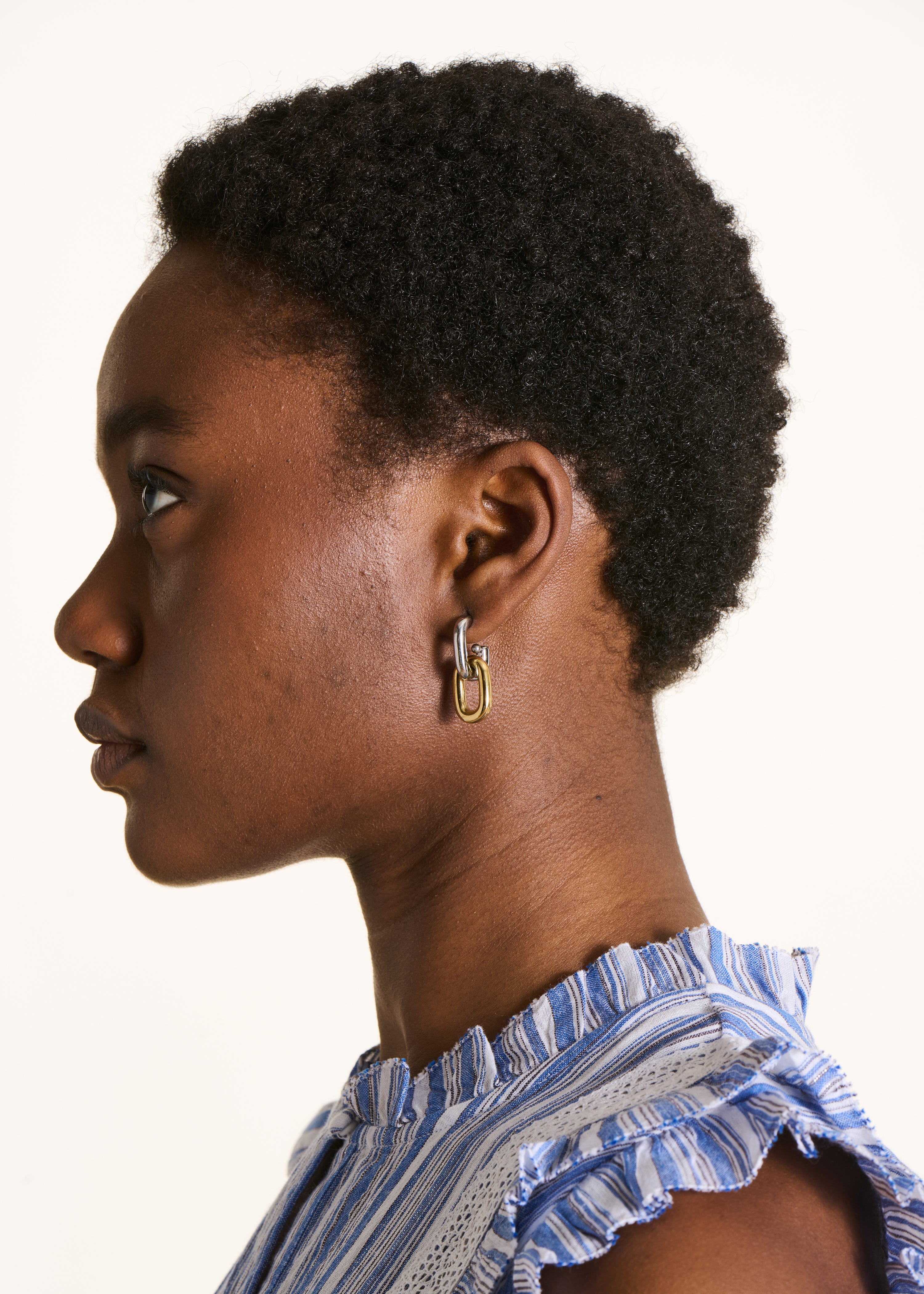 Gold-tone dangling earrings