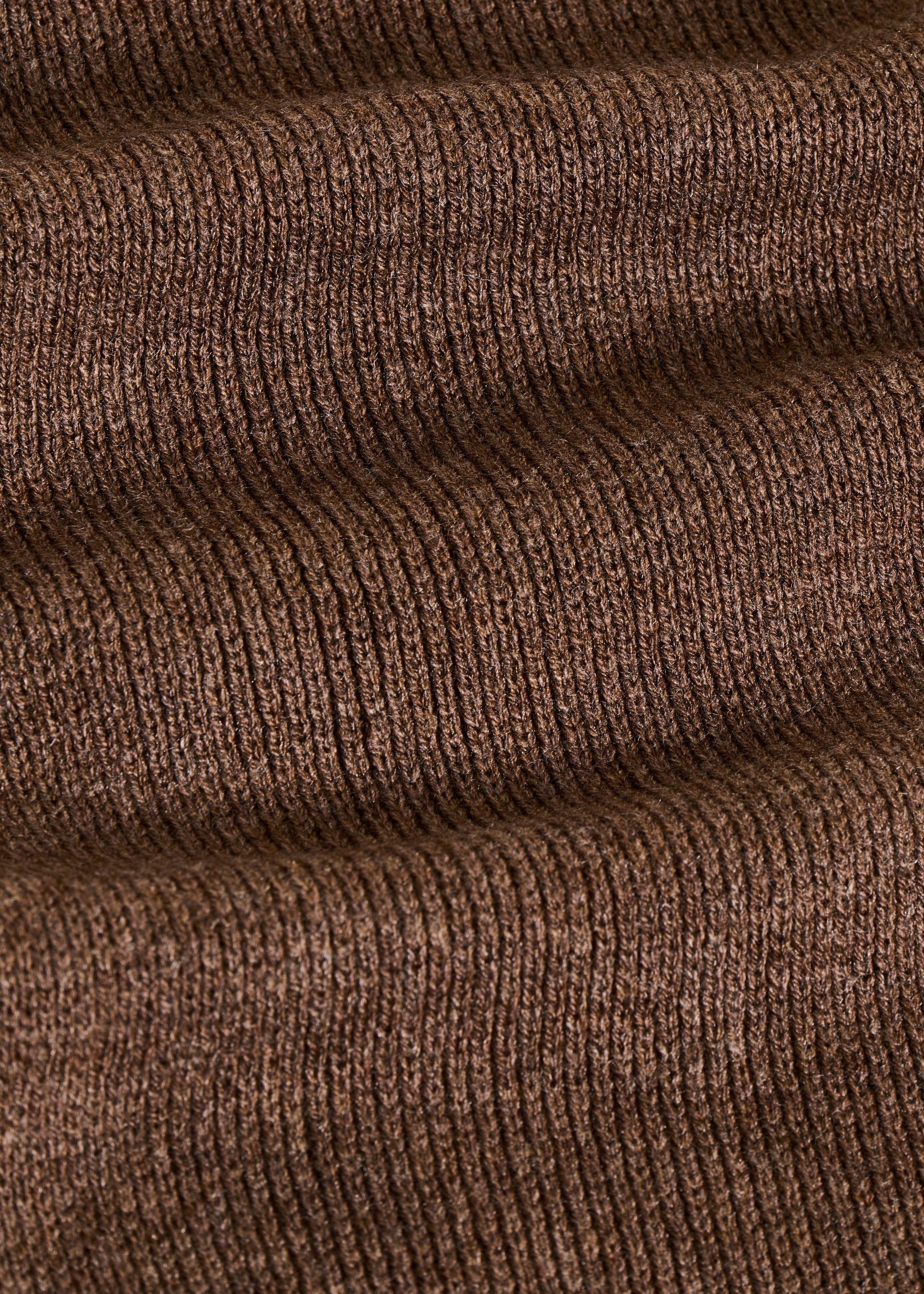 Brown hooded scarf