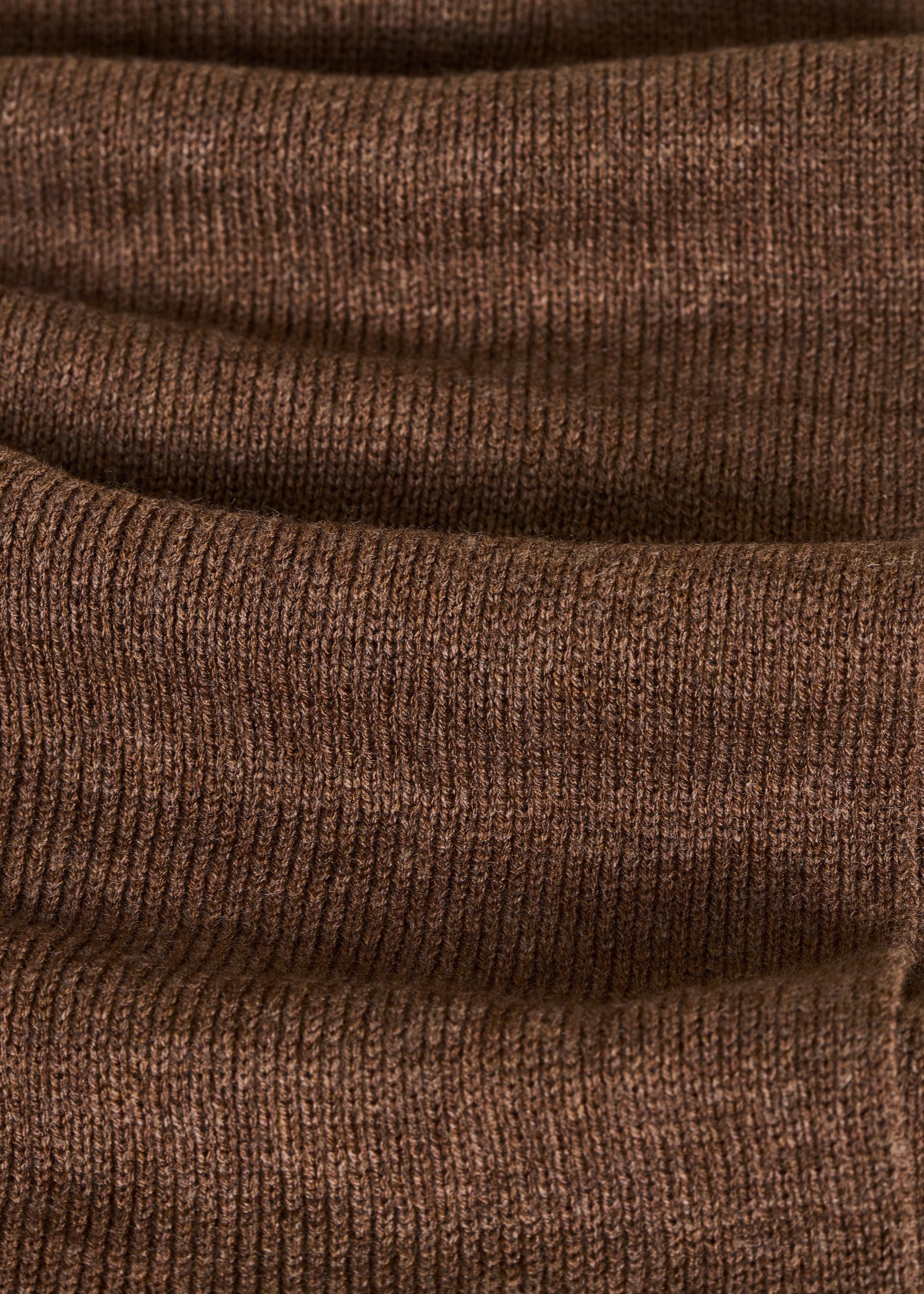 Brown hooded scarf