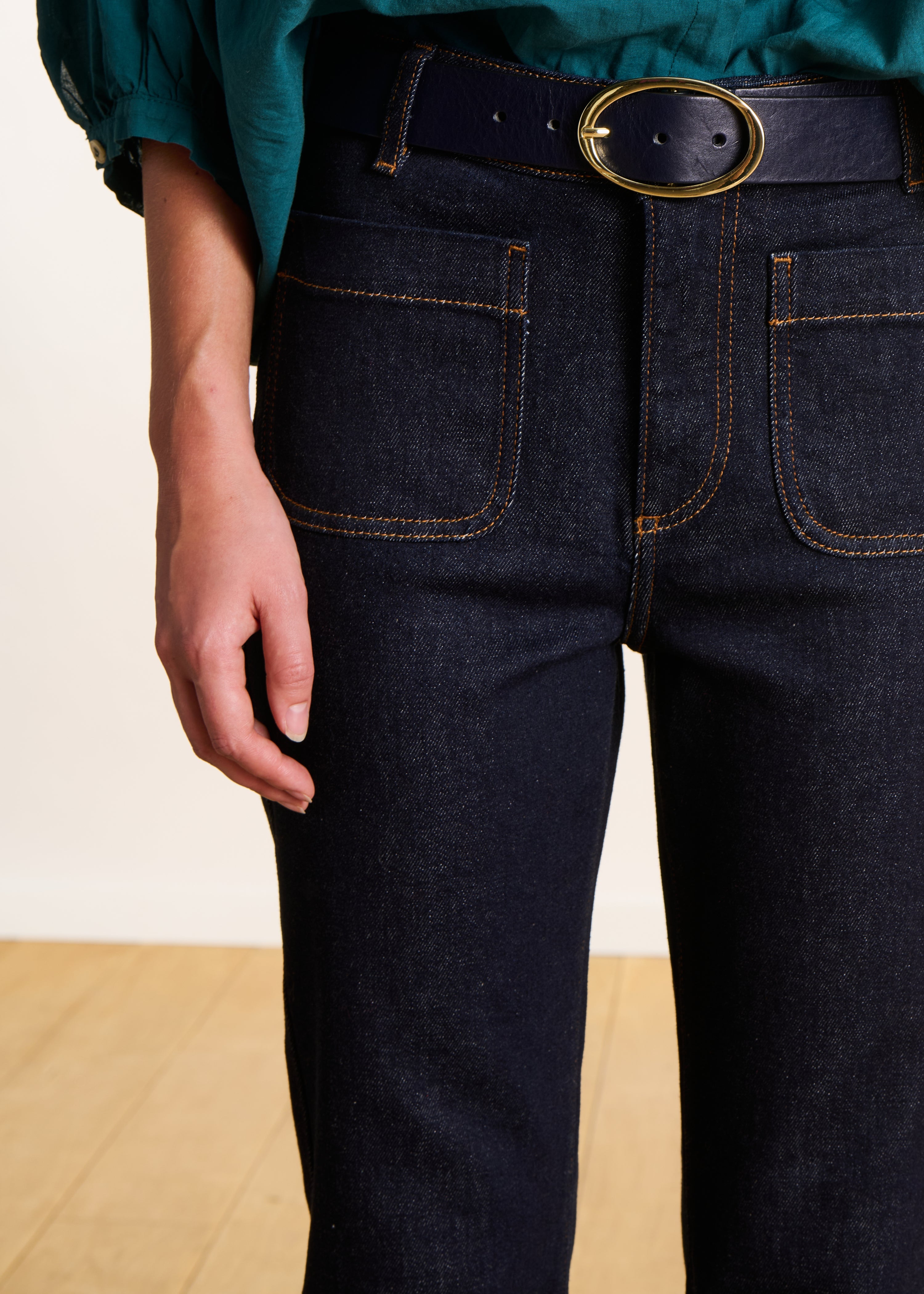 Bota vaquera bootcut en algodón orgánico