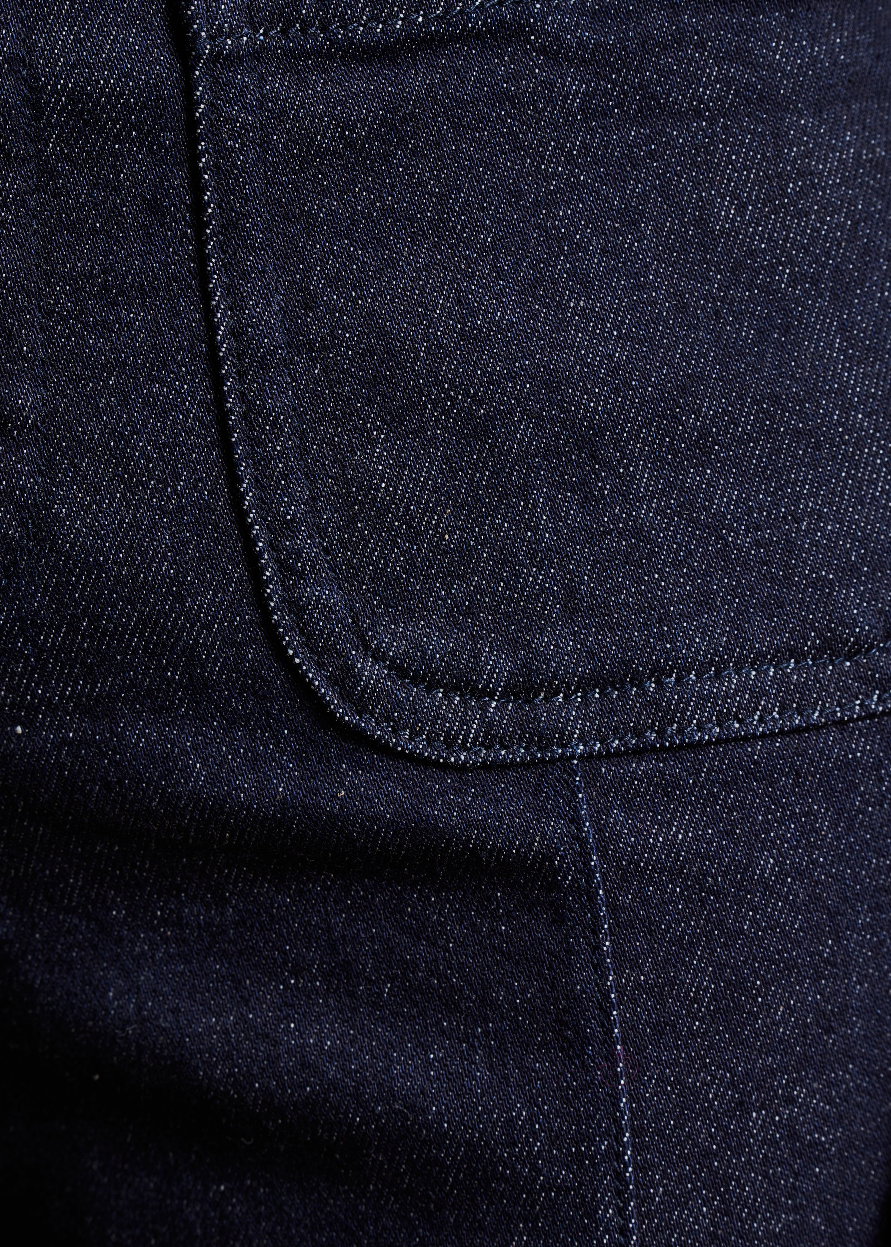Straight-leg wide-leg jeans in organic cotton