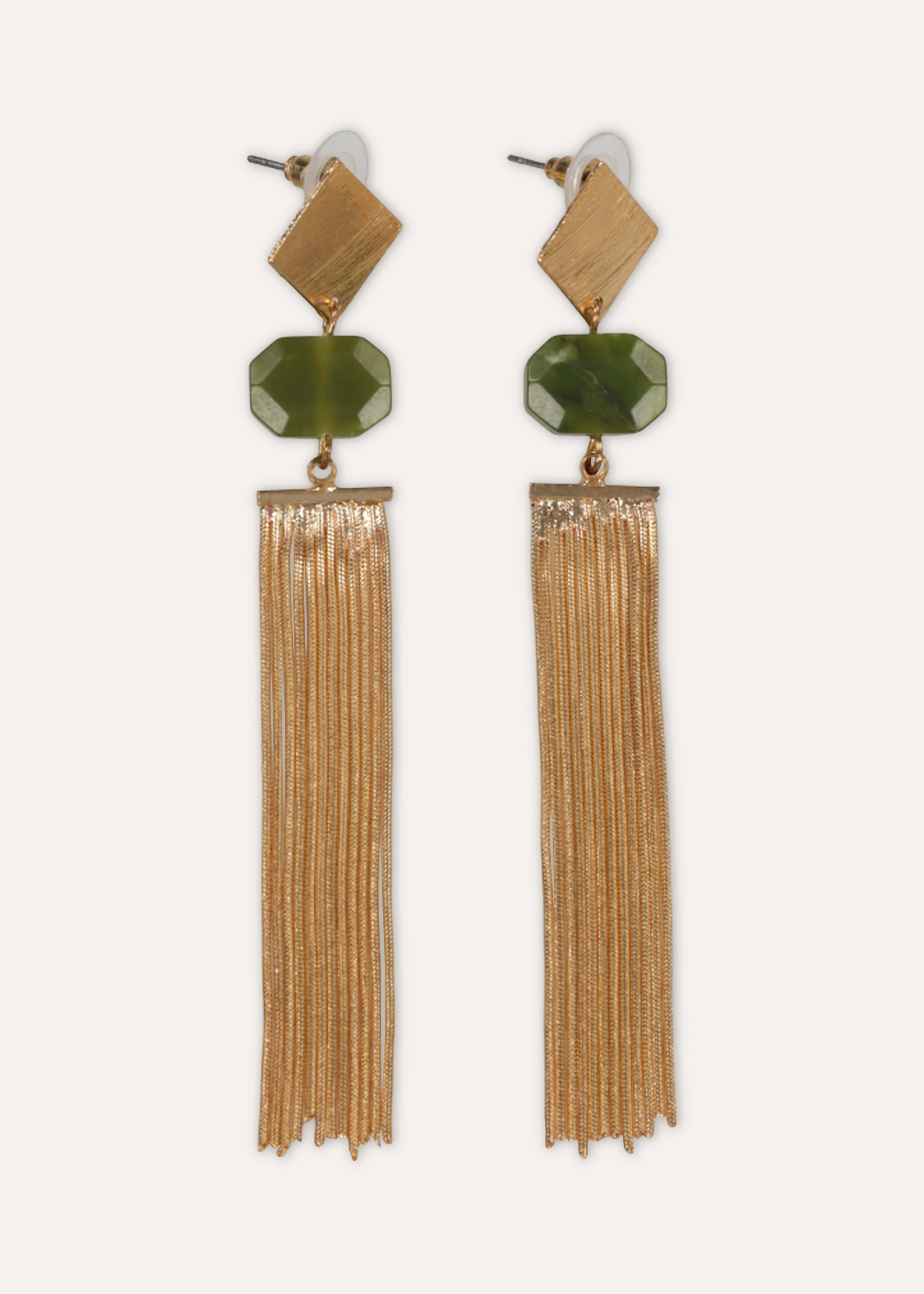 Pendientes colgantes dorados
