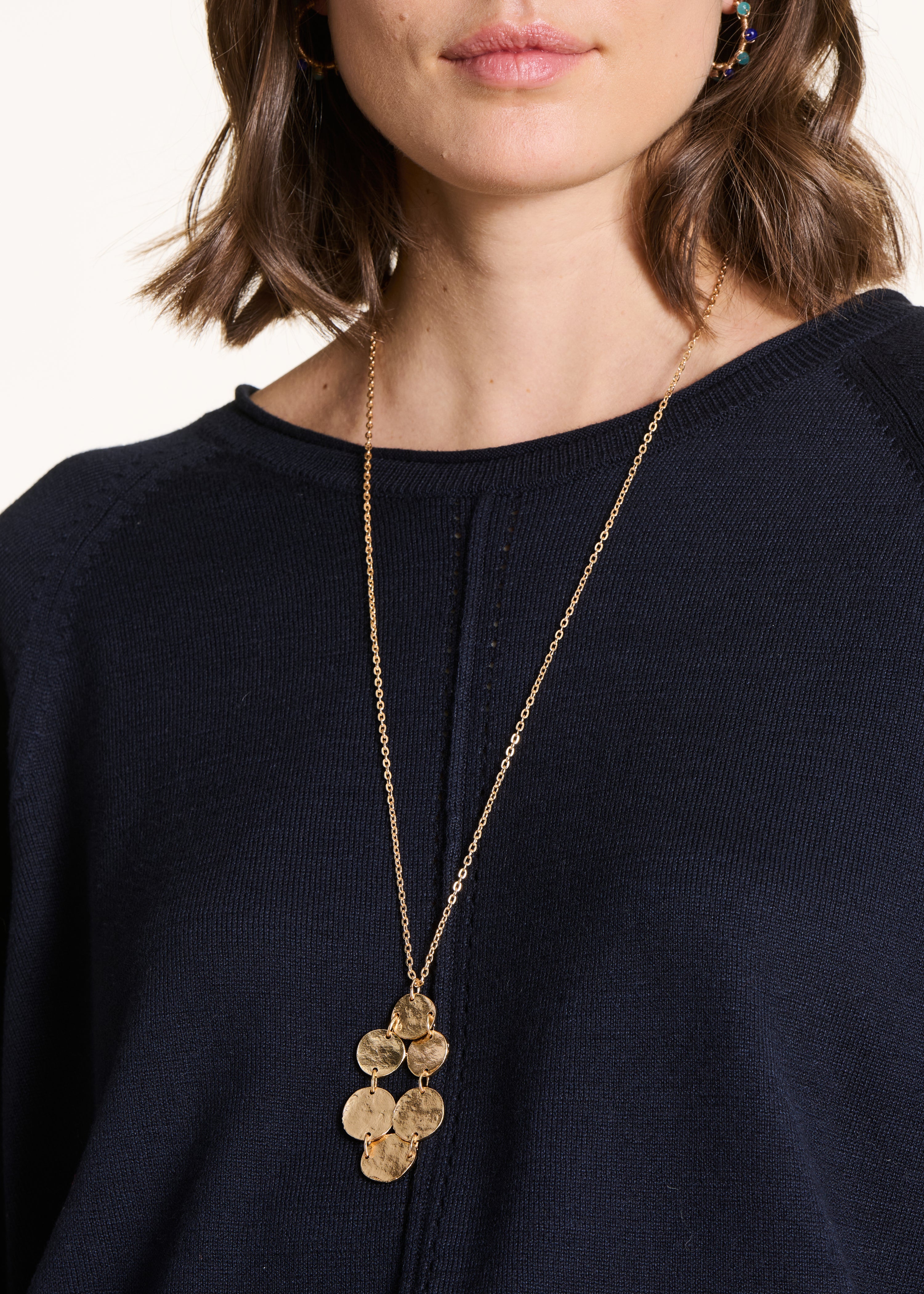 Hammered Gold Necklace
