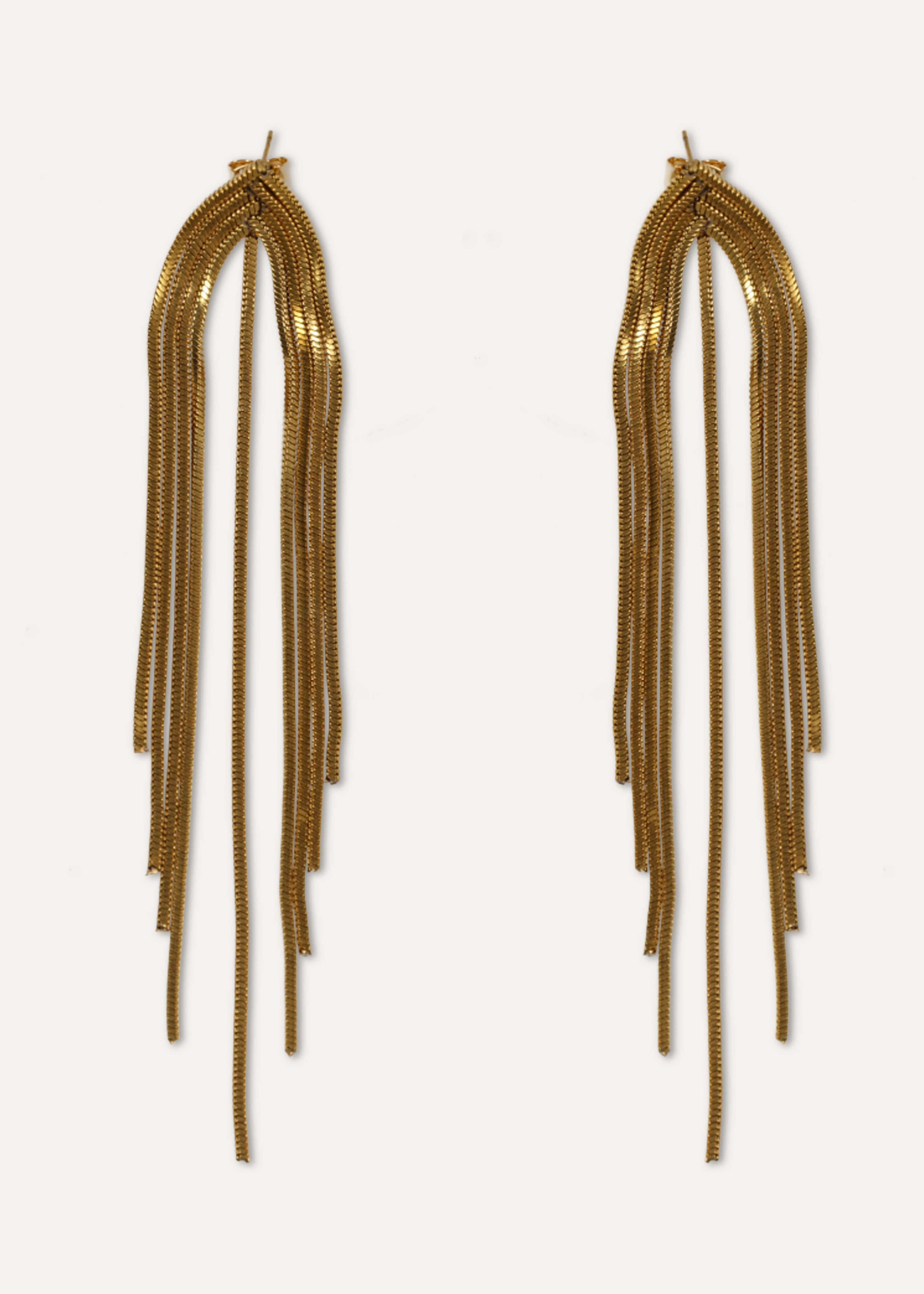 Gold-tone dangling earrings