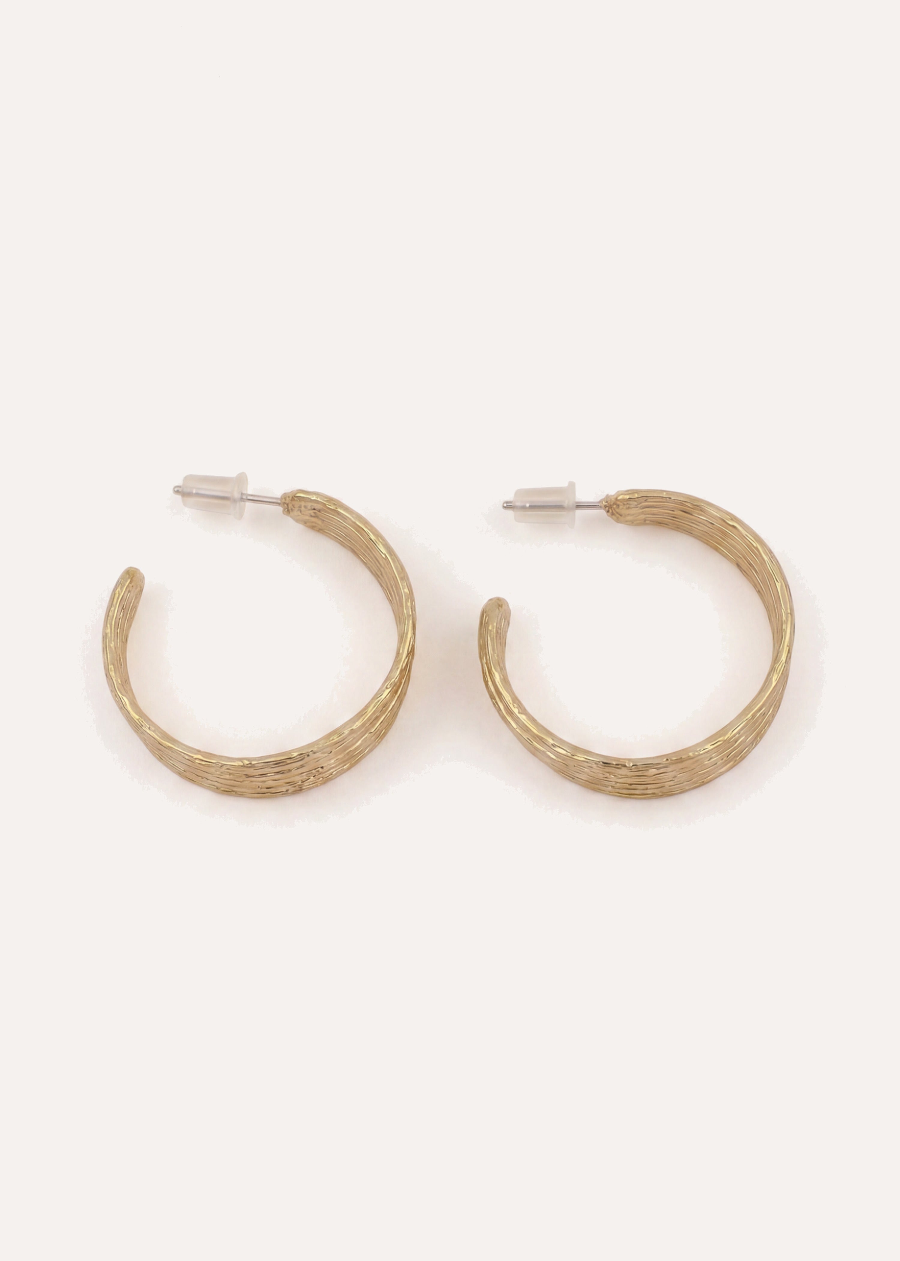 Boucle d'oreilles créoles dorées