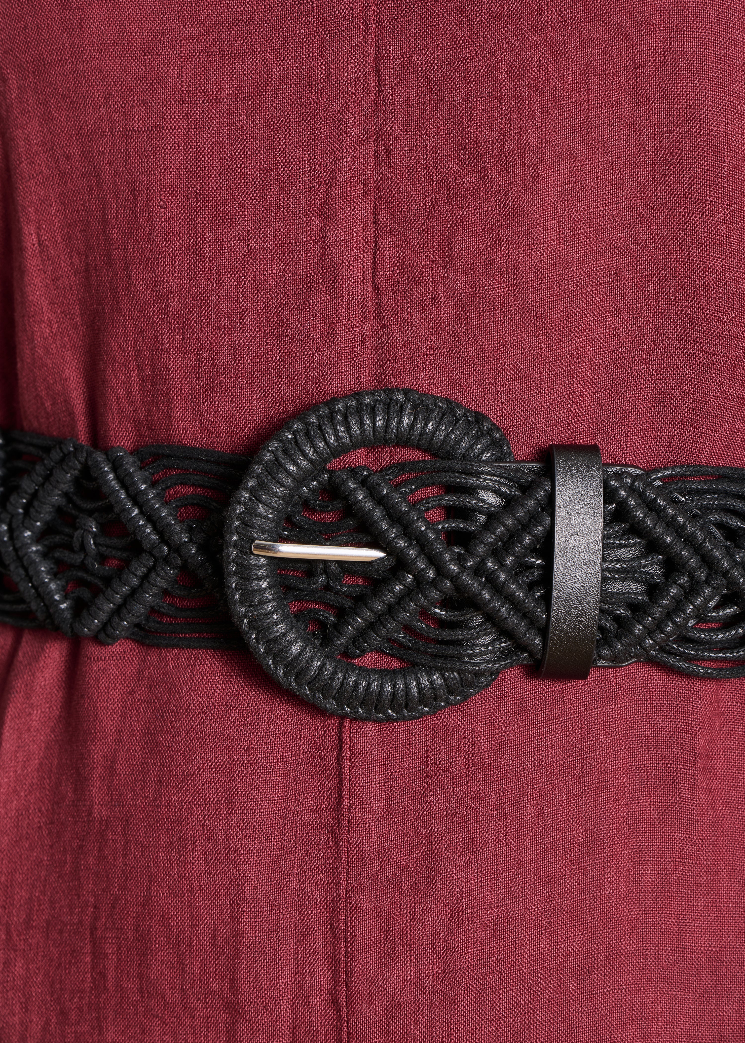Black cotton belt