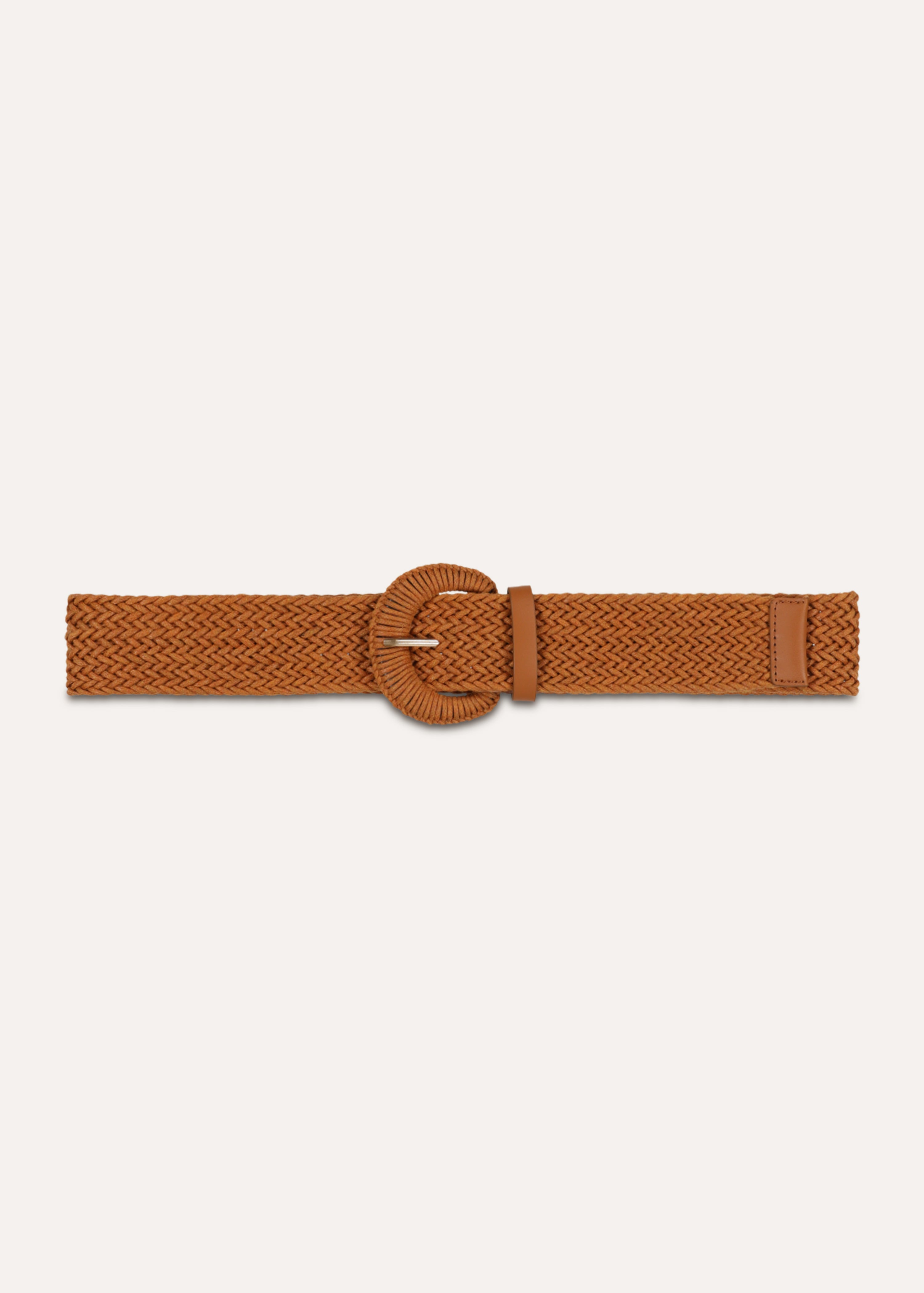 Cintura elastica larga color cammello