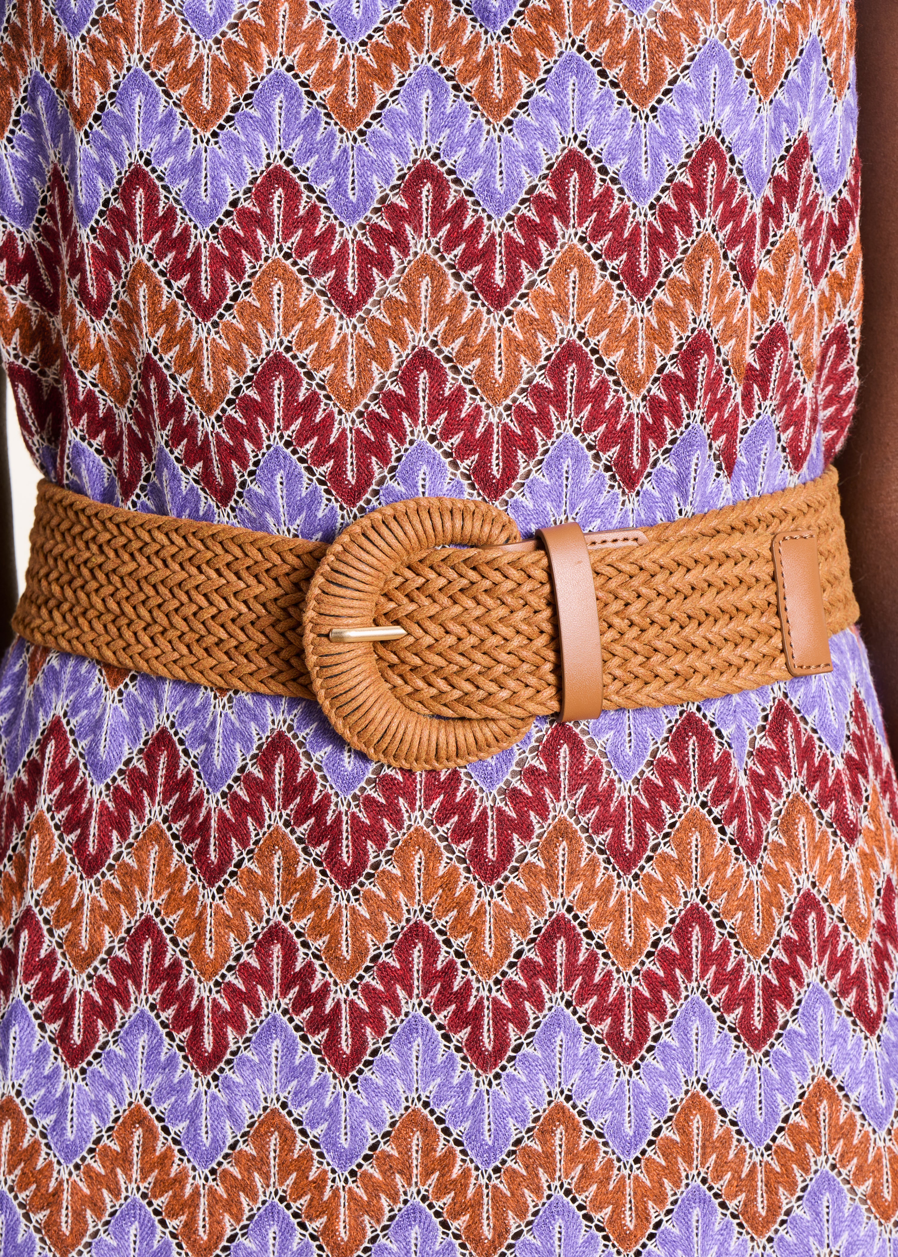 Cintura elastica larga color cammello