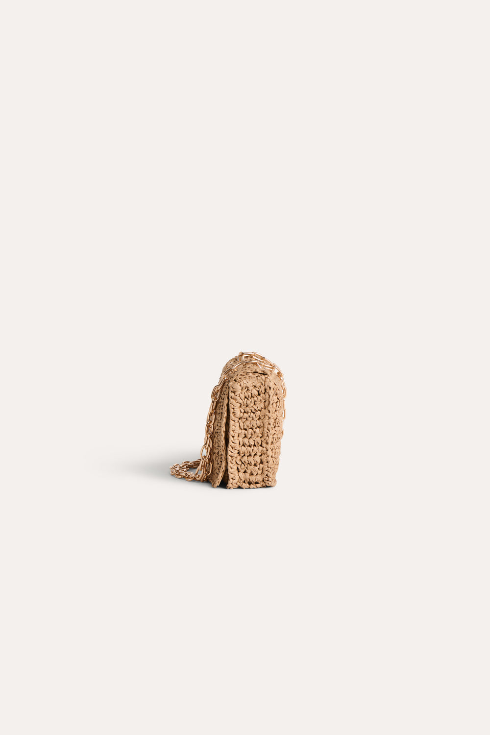 Sac besace beige en paille