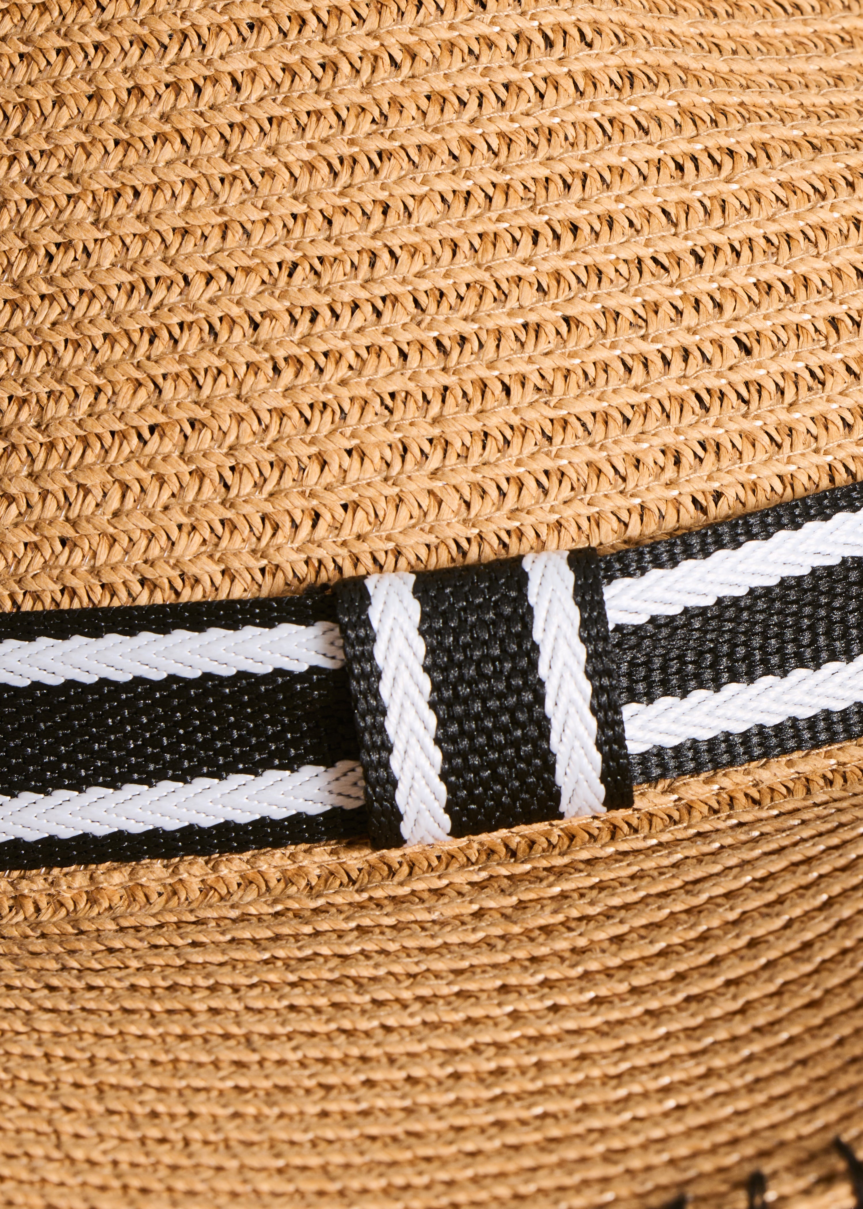 Cappello di paglia con nastro rimovibile