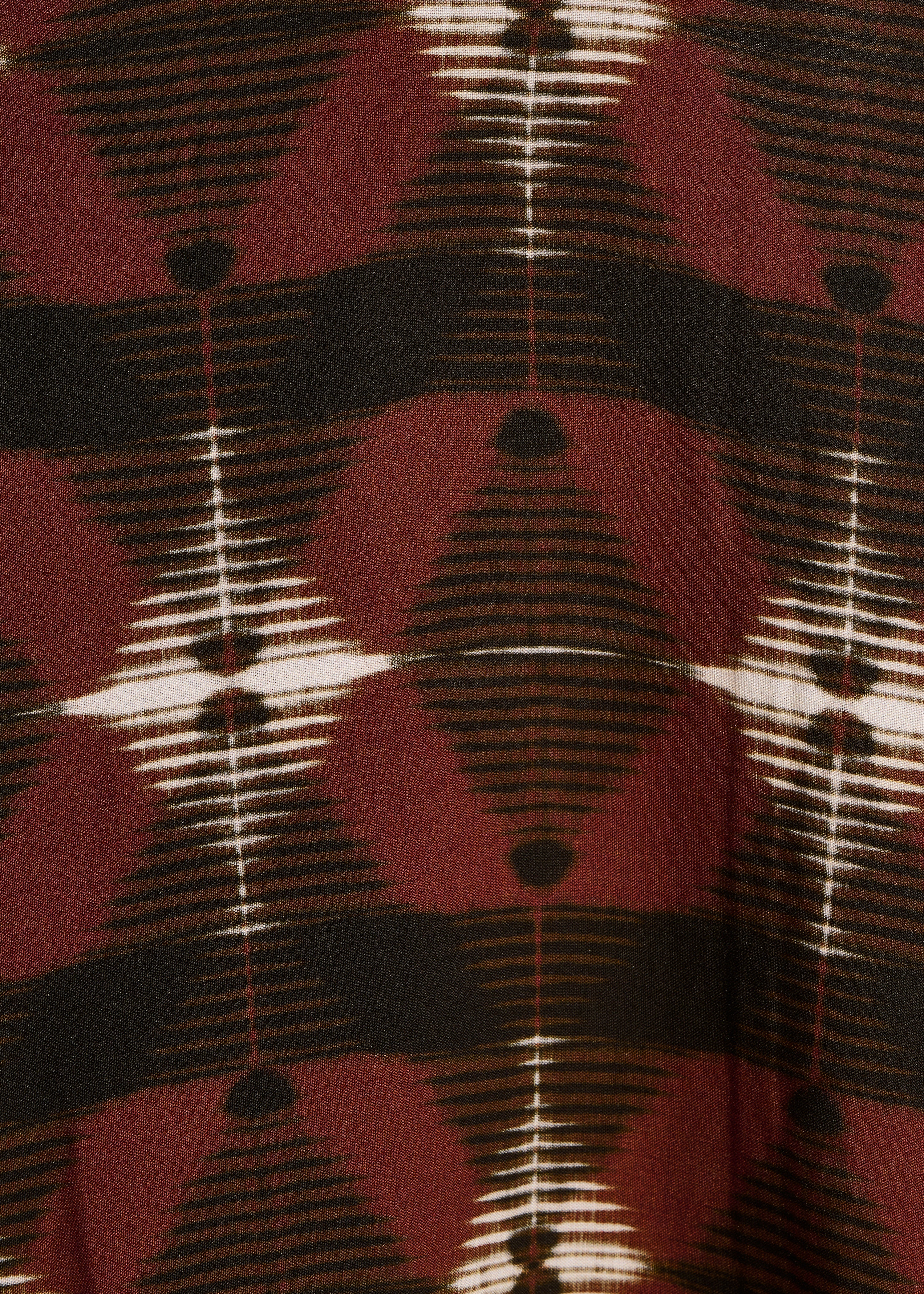 Weite braune Hose mit Print
