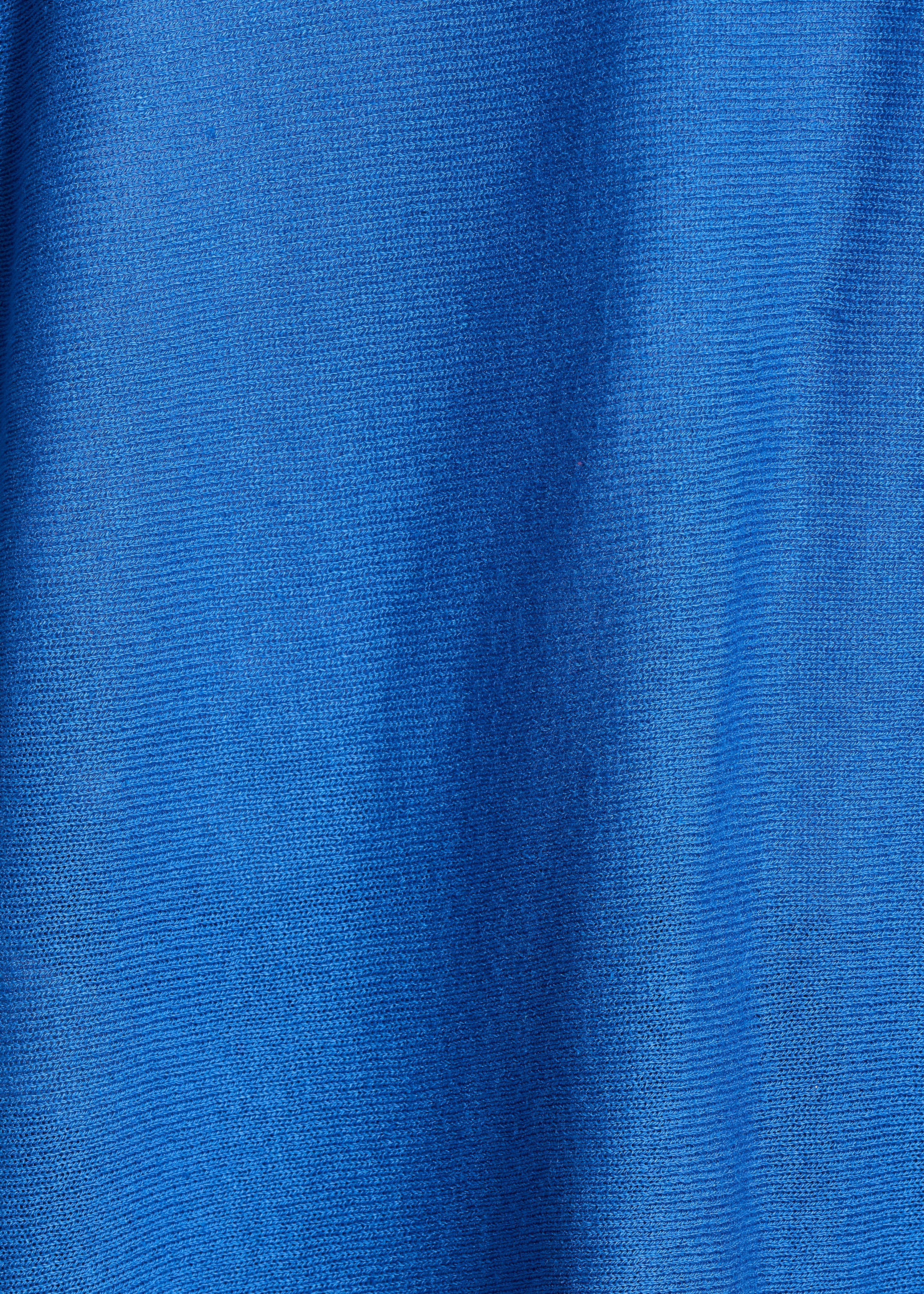 Gilet ampio blu in maglia morbida
