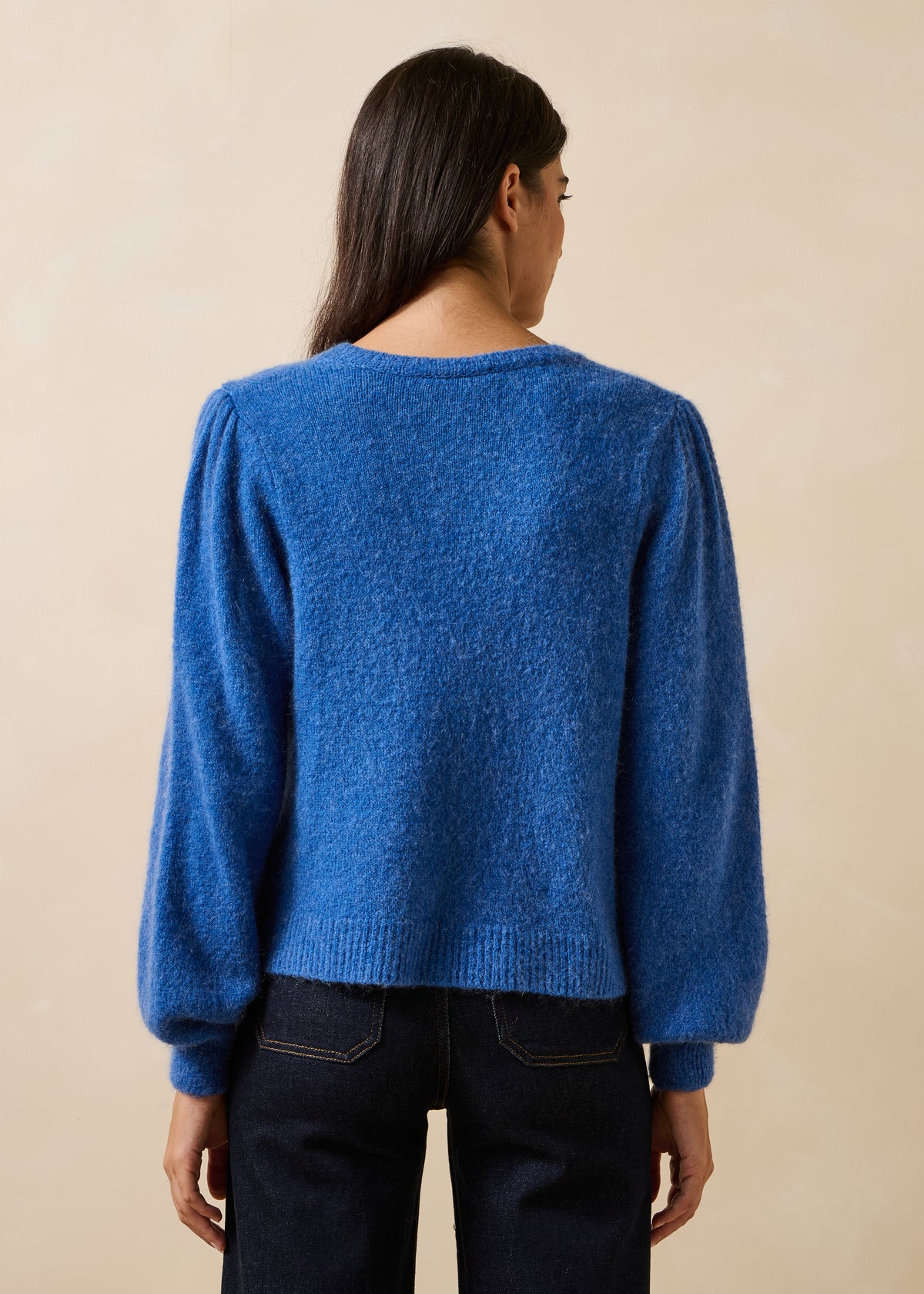 Blaue Strickjacke - Fersi