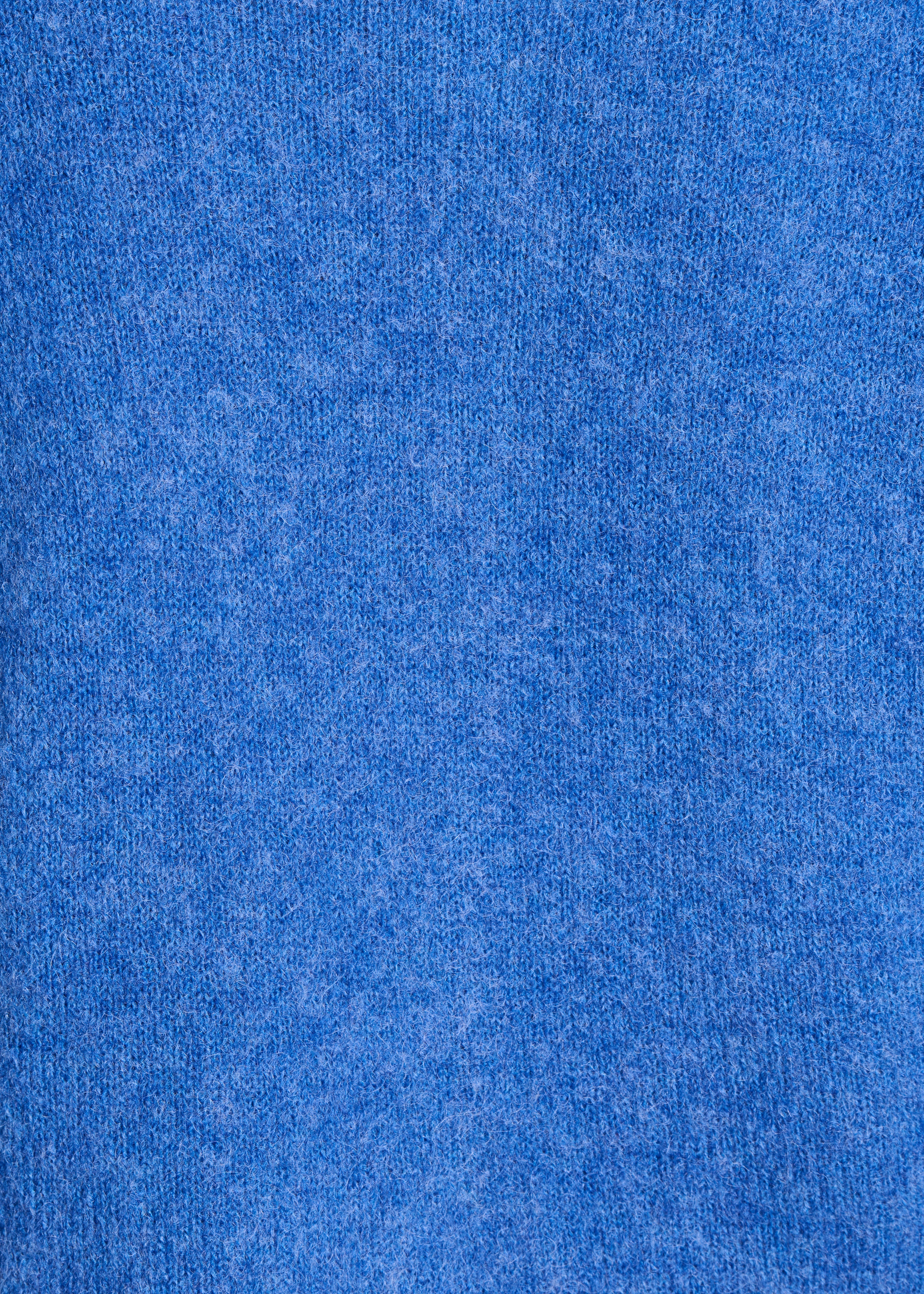 Gilet blu dritto e corto con collo tondo