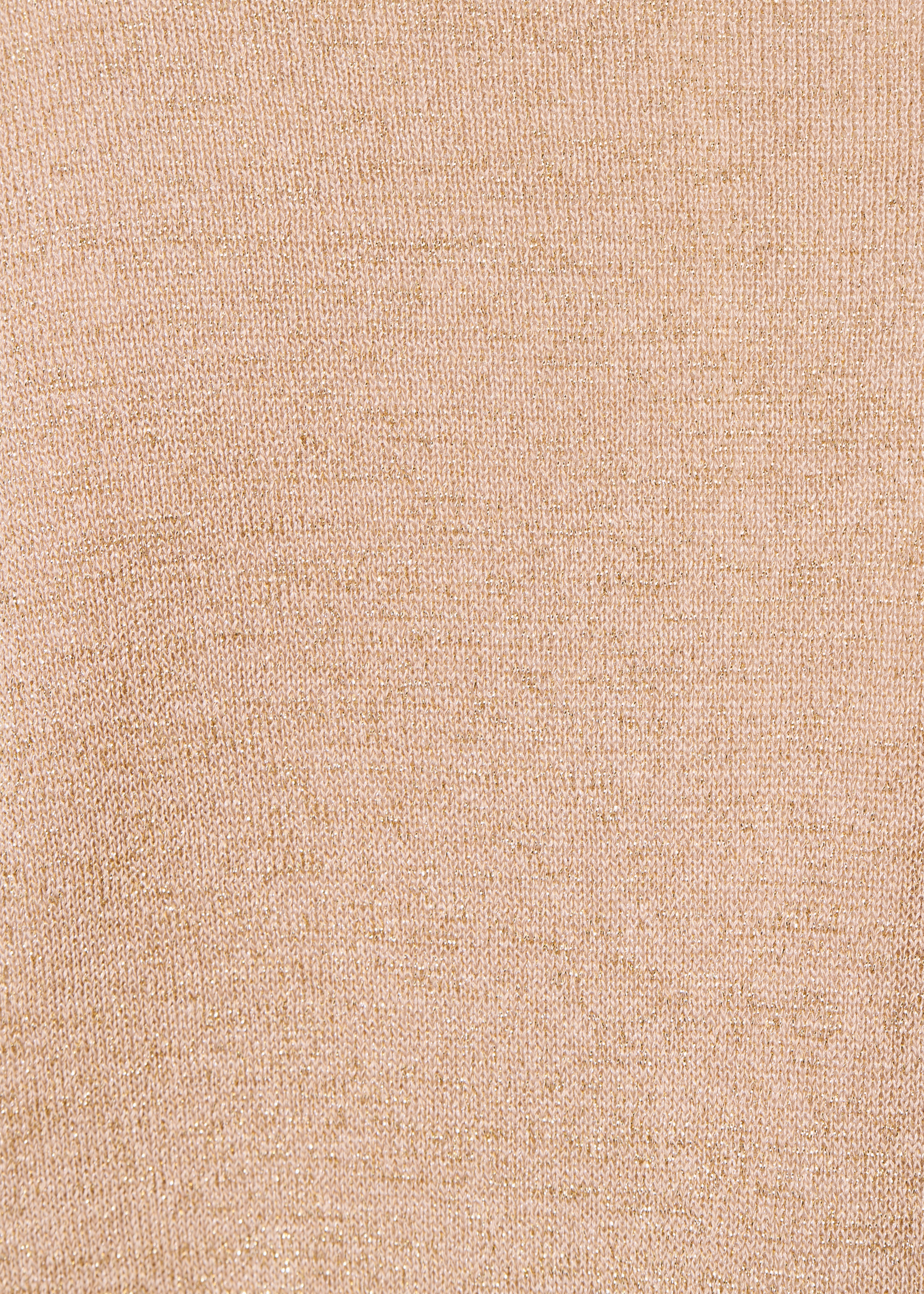 Gilet aderente in maglia fine iridescente beige