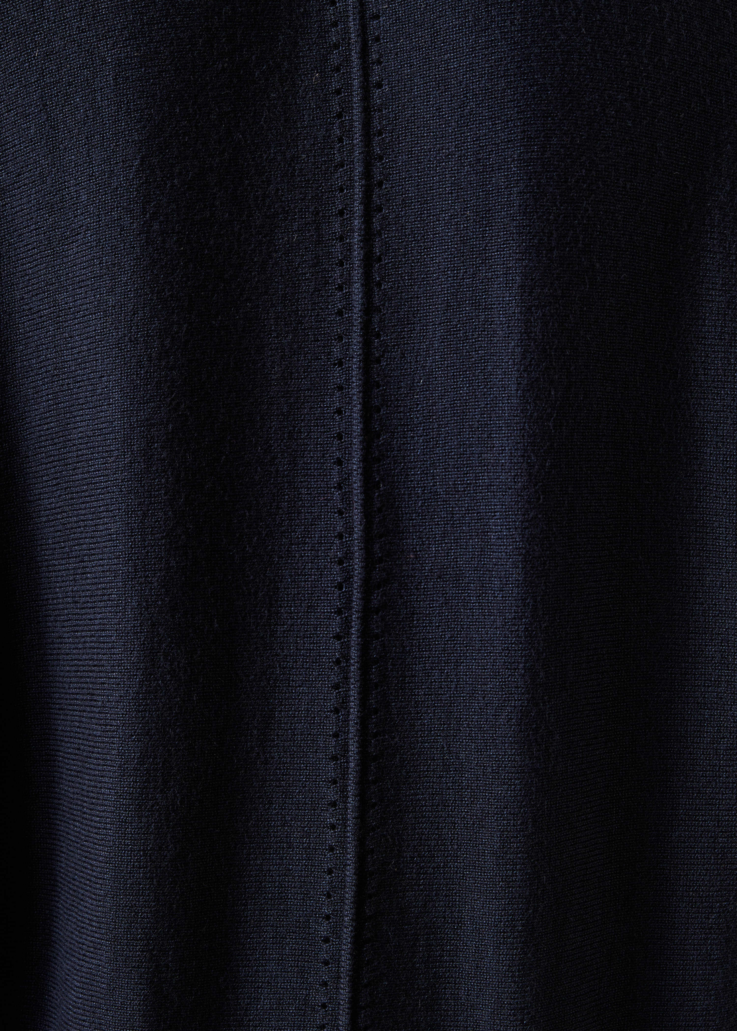 Gilet bleu foncé ample en maille fine