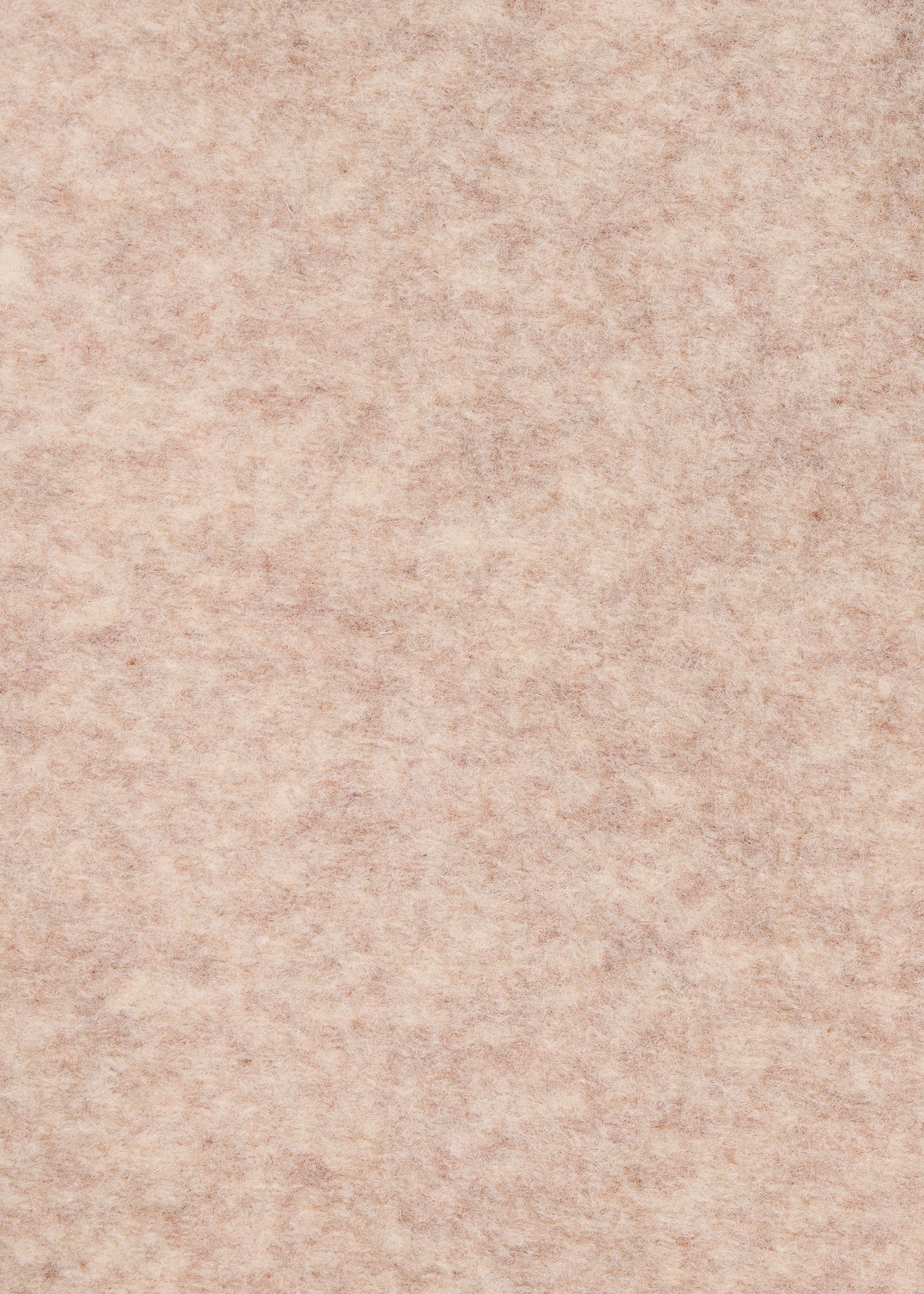 Beige 3/4 Coat Lined with Mixed Wool