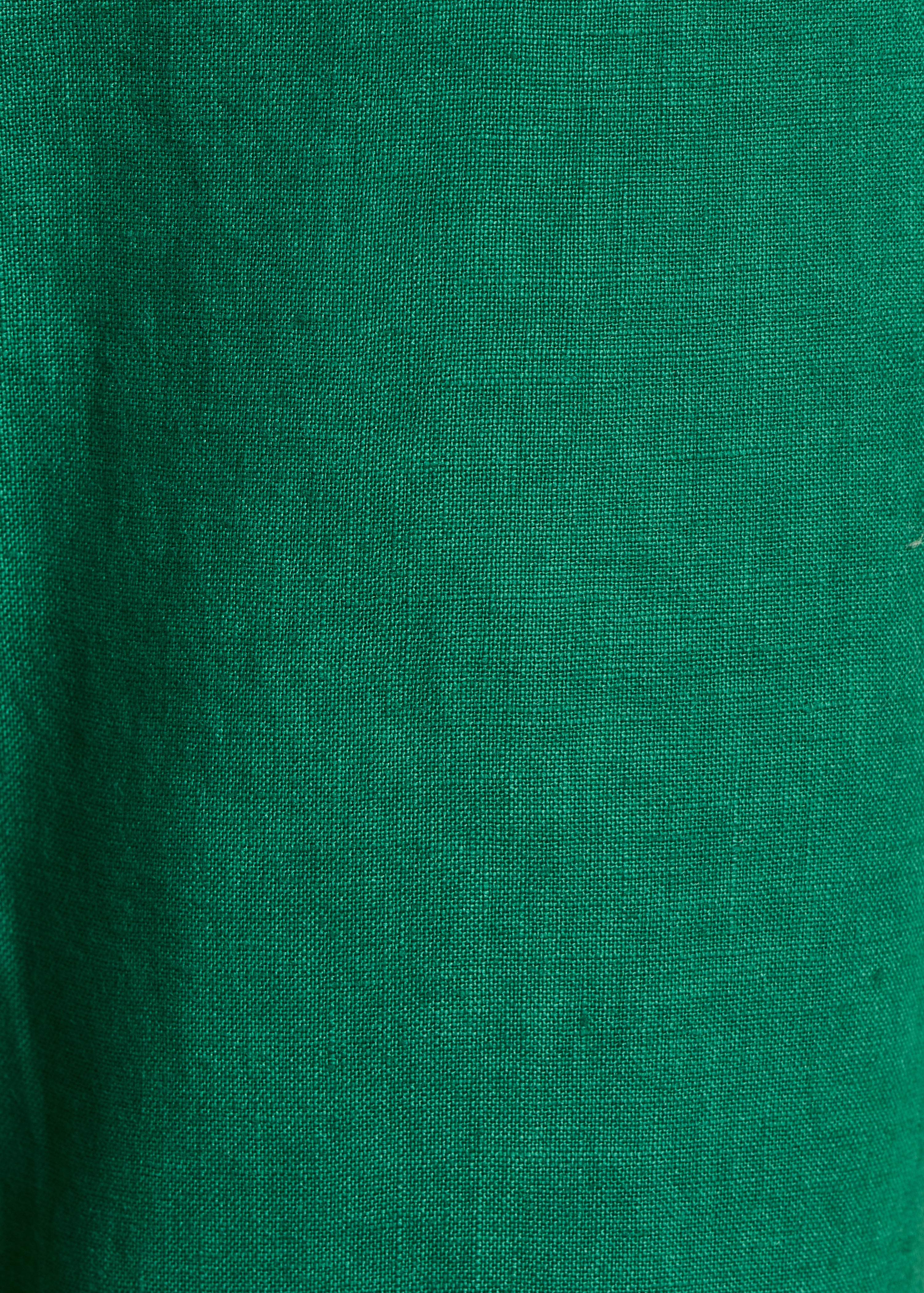 7/8 linnen broek in groen met elastische taille