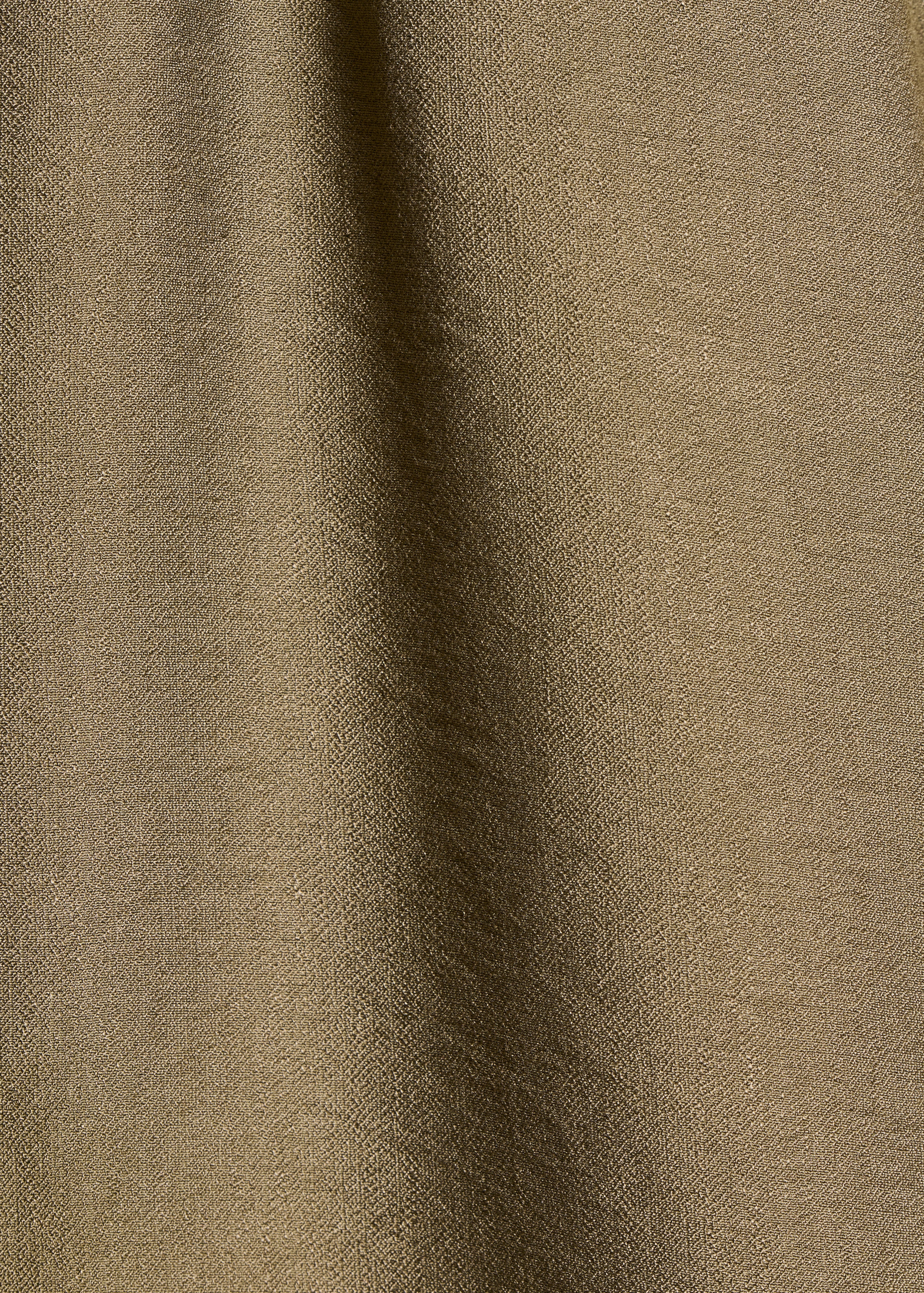 Pantaloni larghi kaki con vita elasticizzata