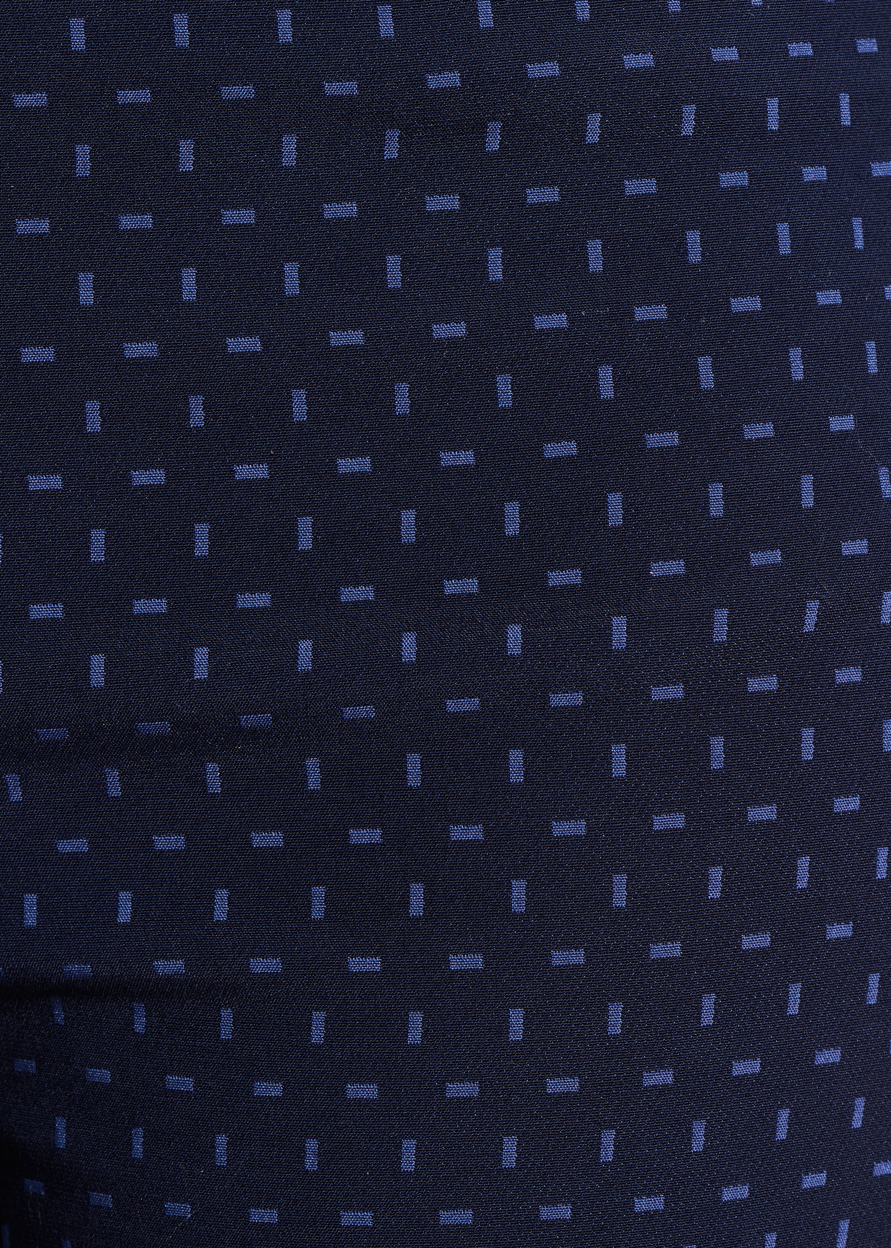 Flared broek in blauwe jacquard
