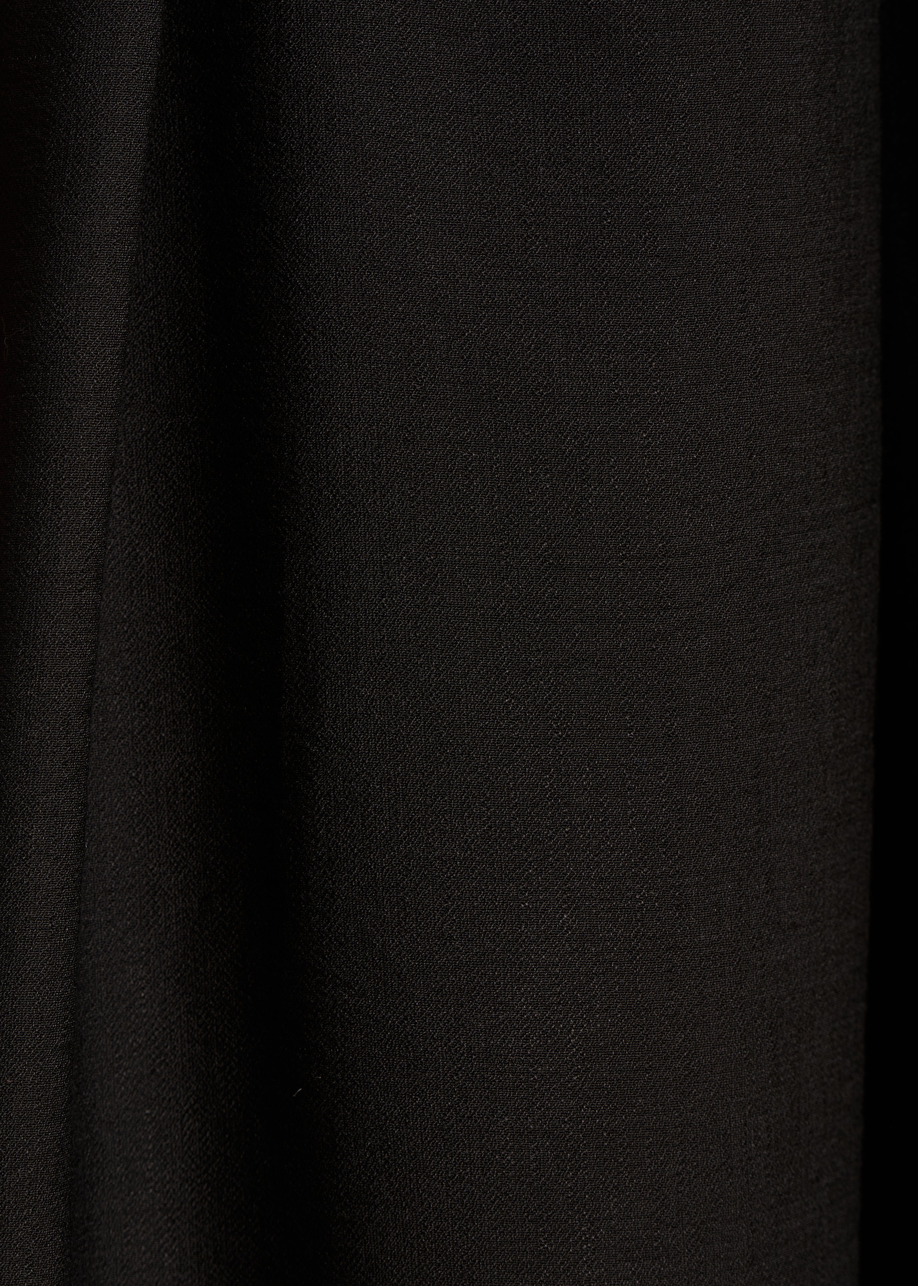 Pantalon large noir en jacquard