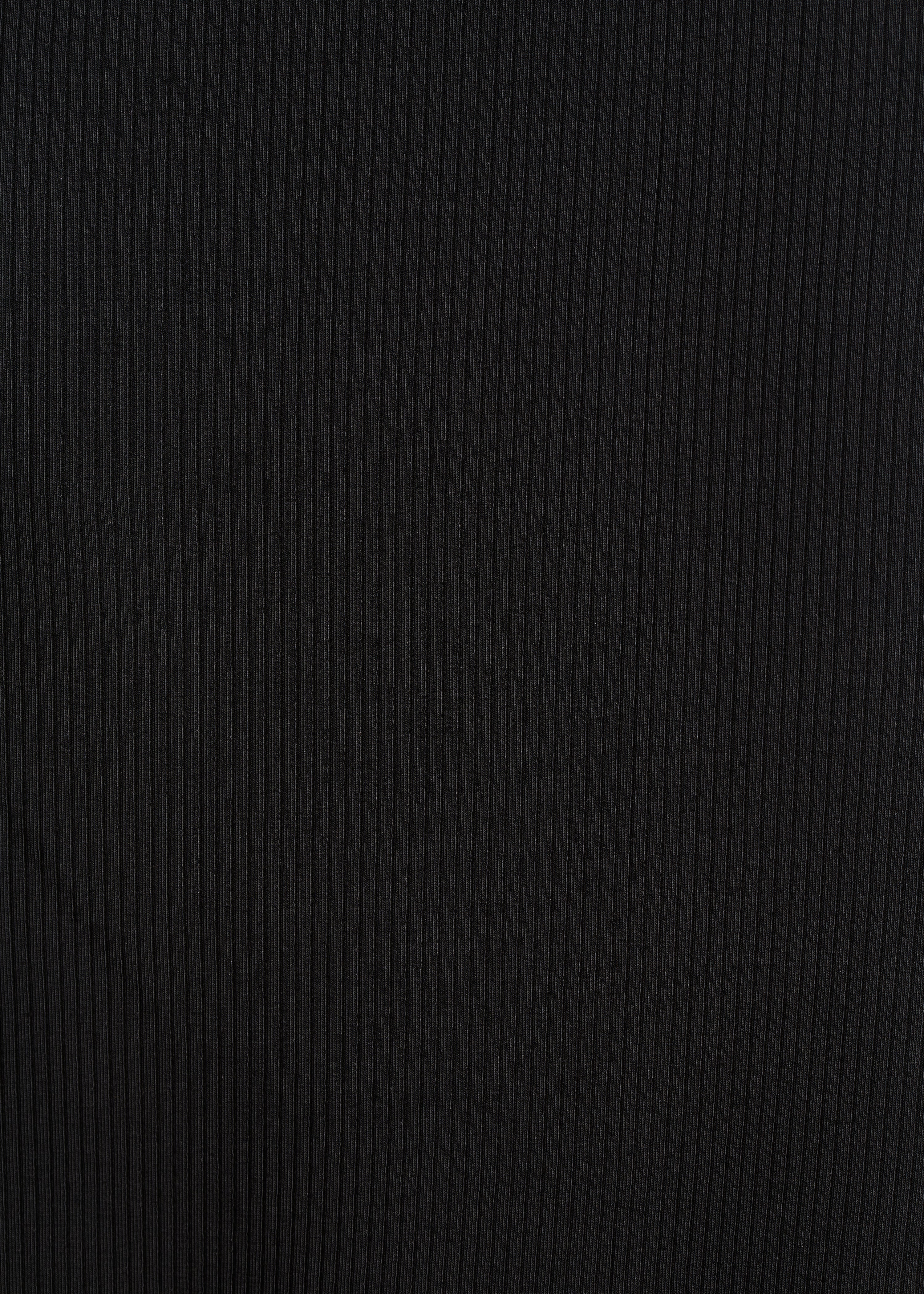 Black fitted midi dress with crossed Bardot neckline
