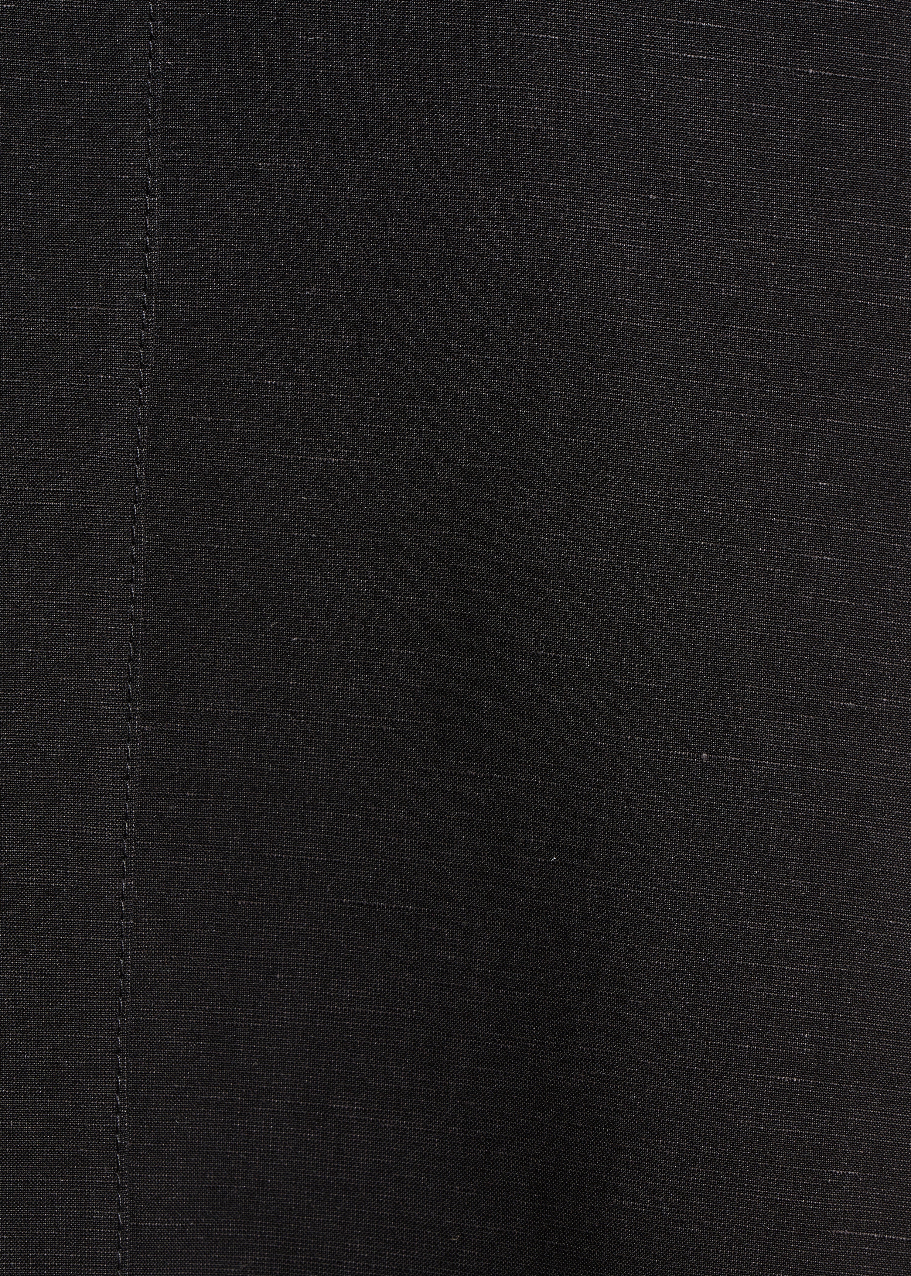 Robe courte ample noire à manches courtes