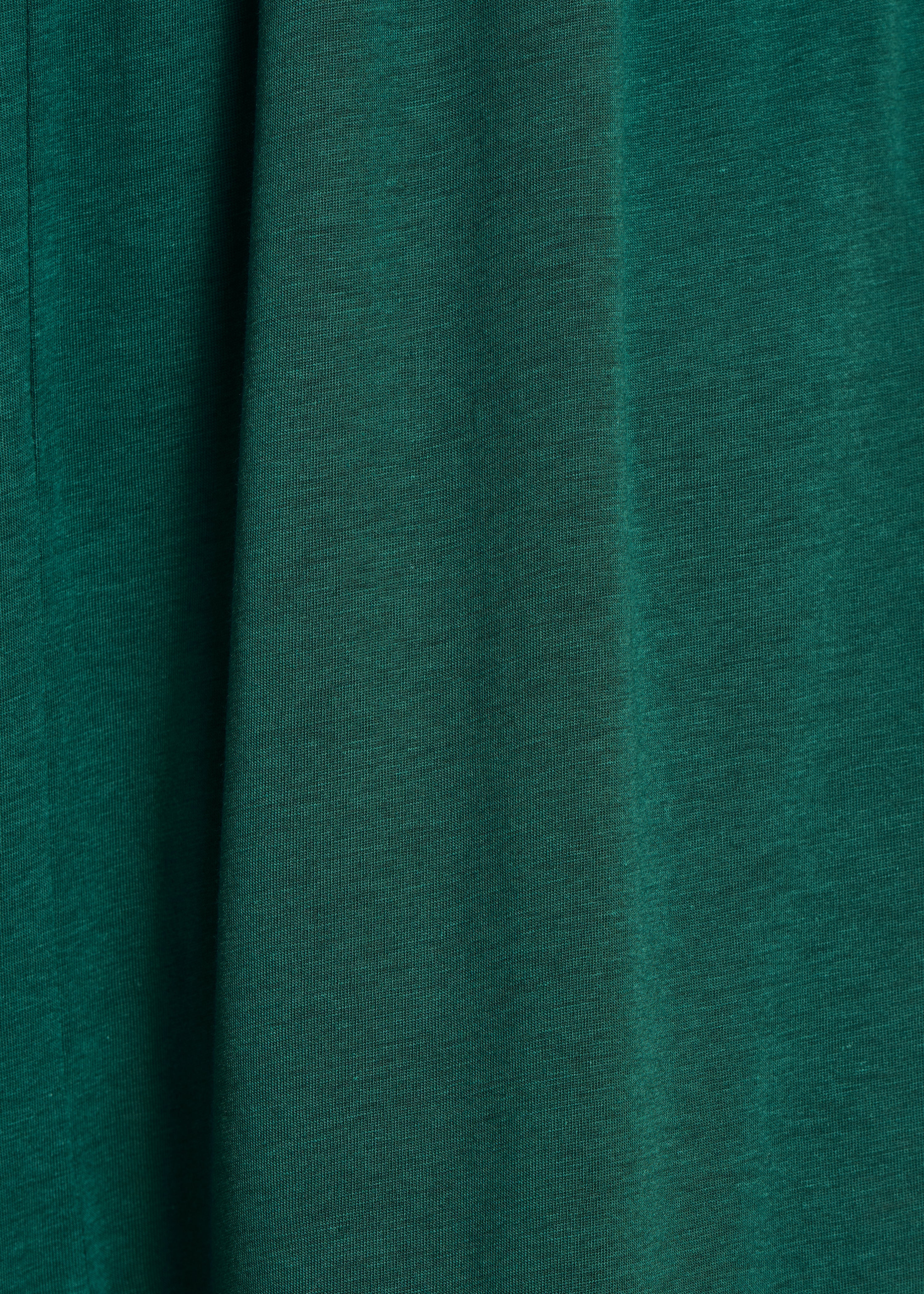 Robe longue vert pétrole en lyocell