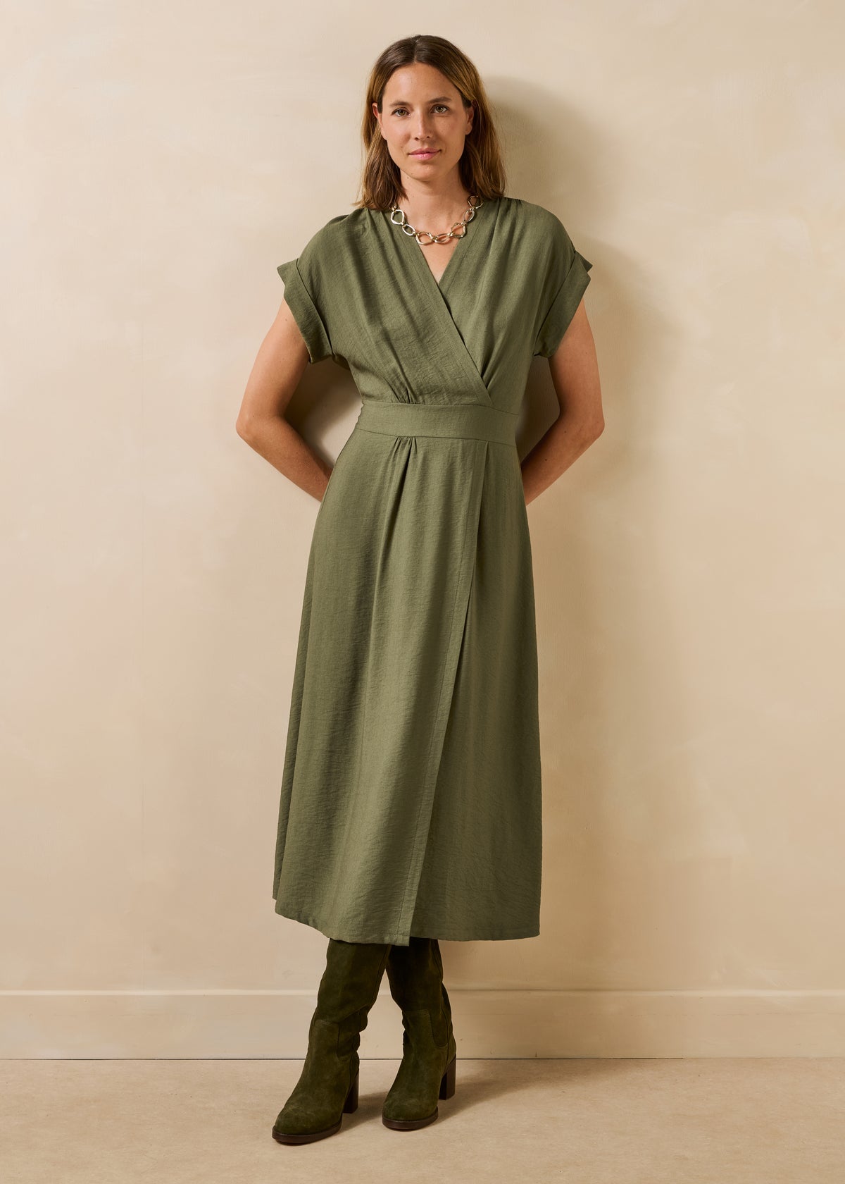 Khaki dress - Fresa