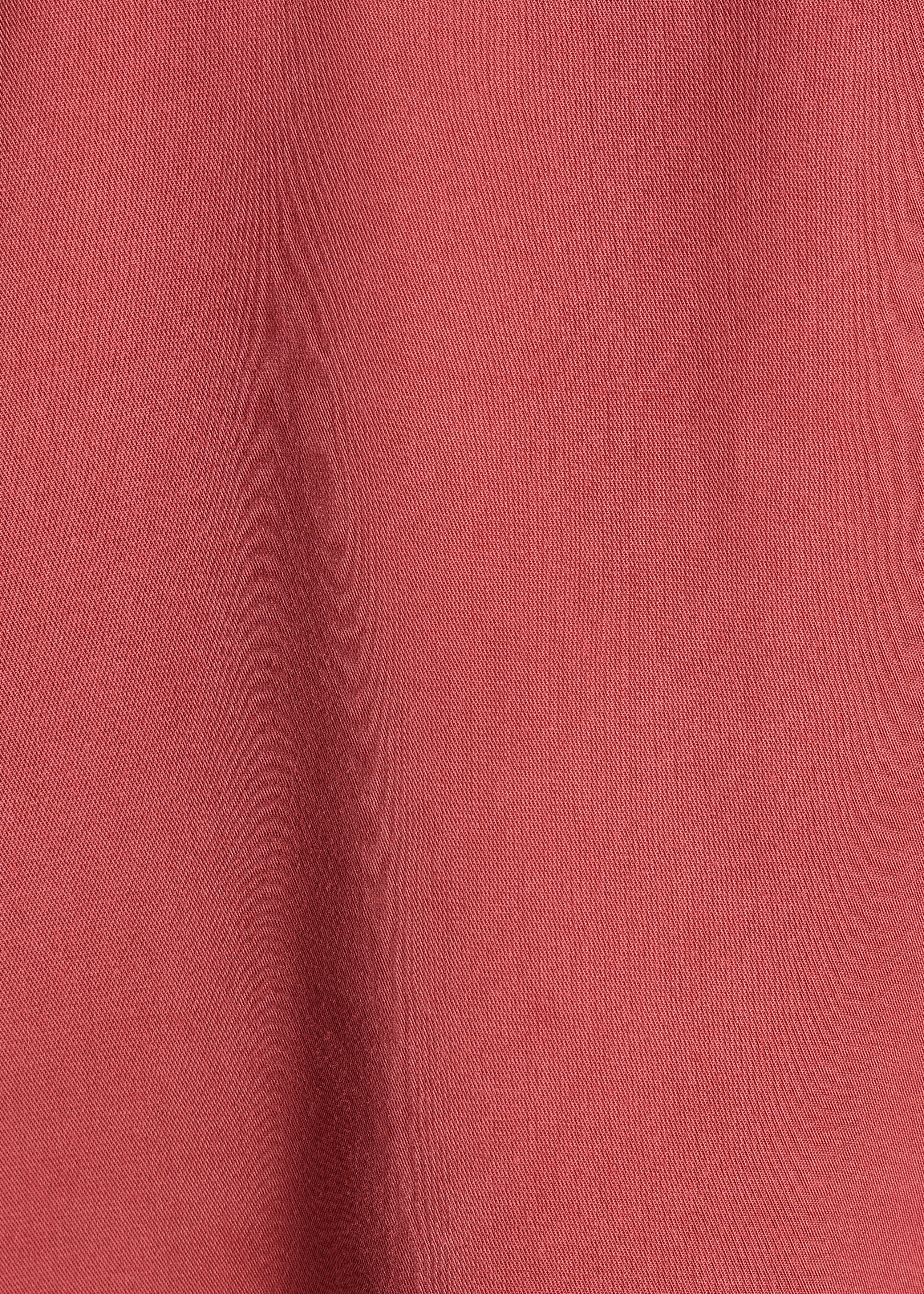 Rotes Kurzarm-Top aus Lyocell
