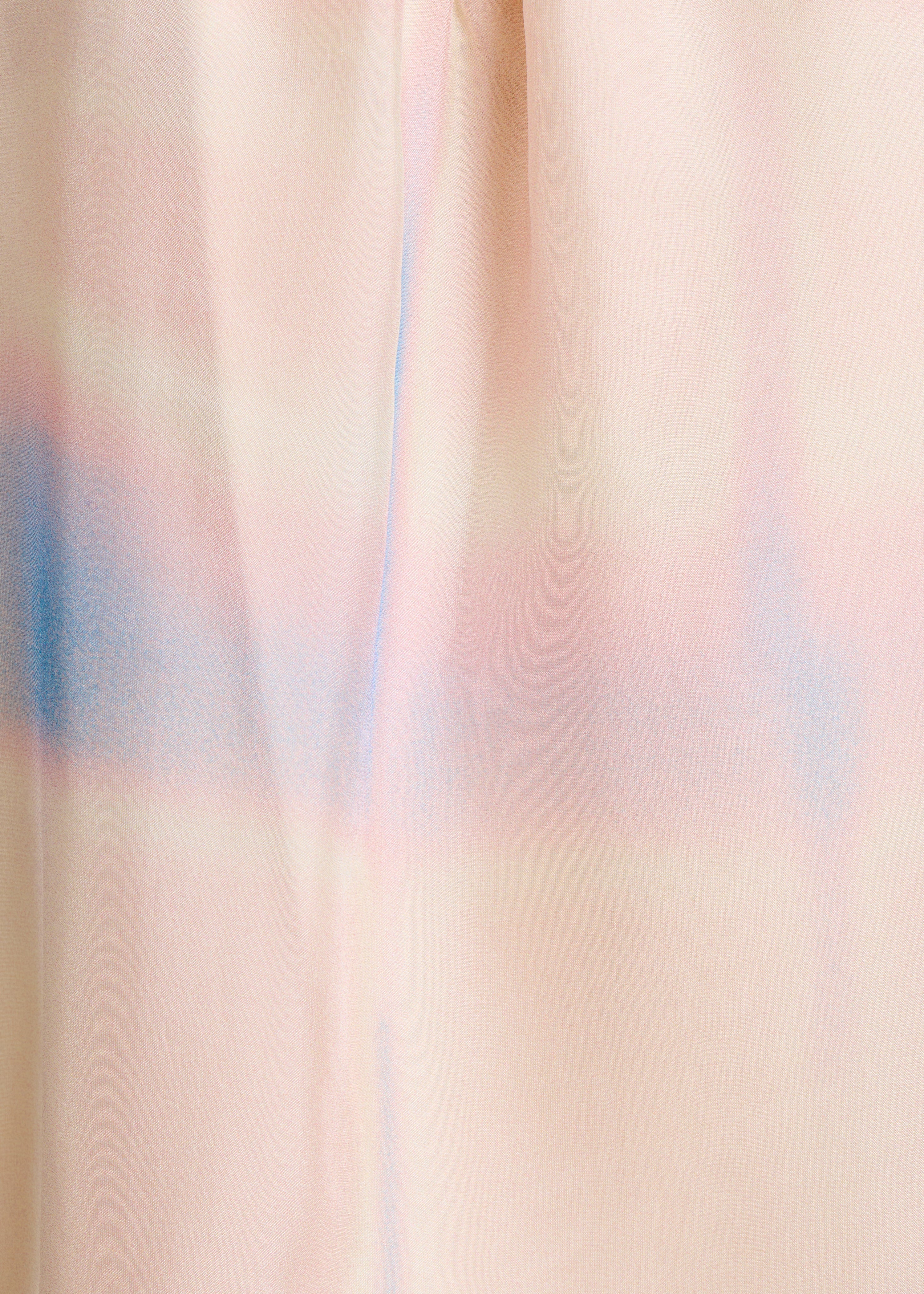 Loose pastel pink tie-dye print top