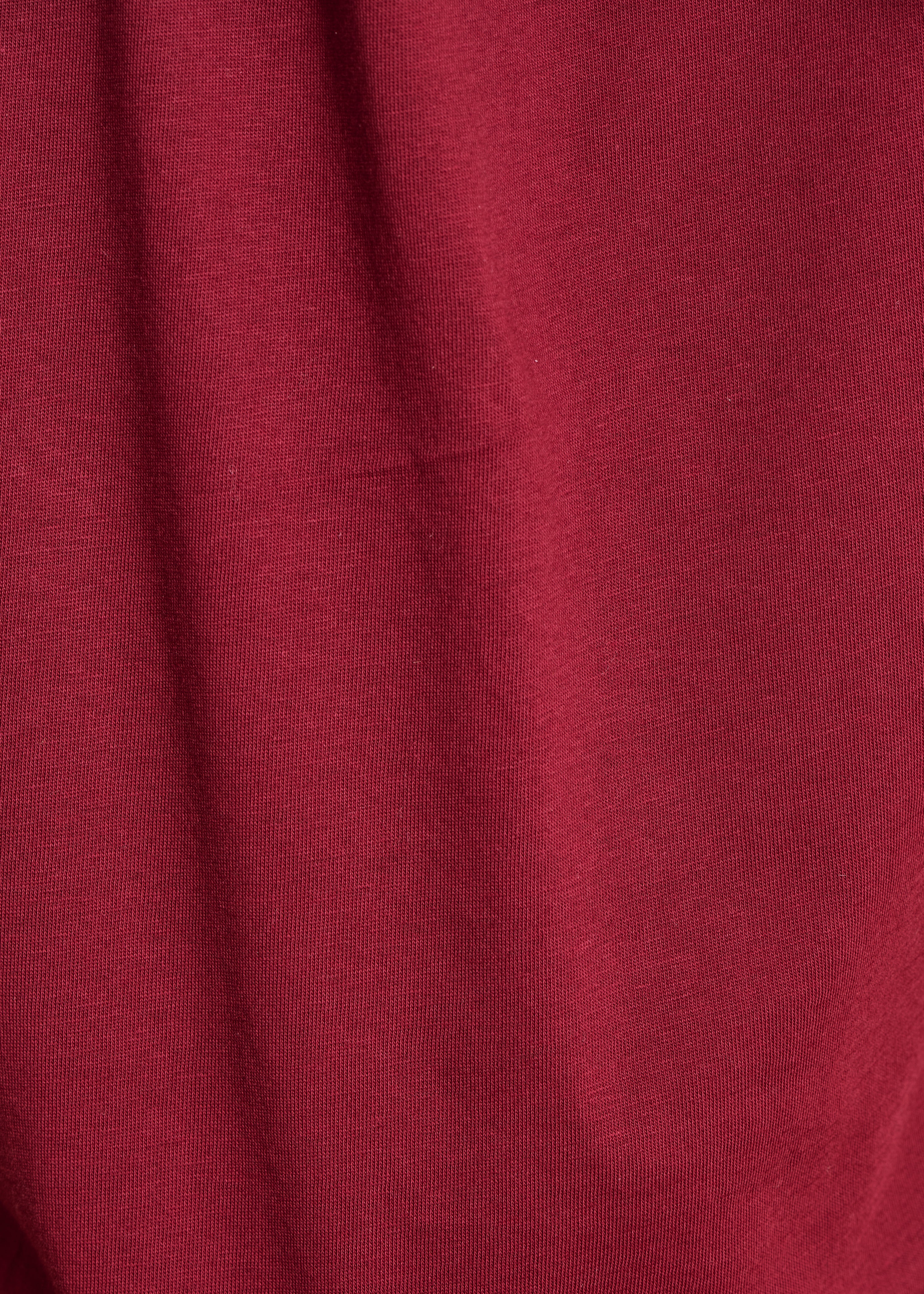 Burgundy short-sleeve T-shirt in organic cotton