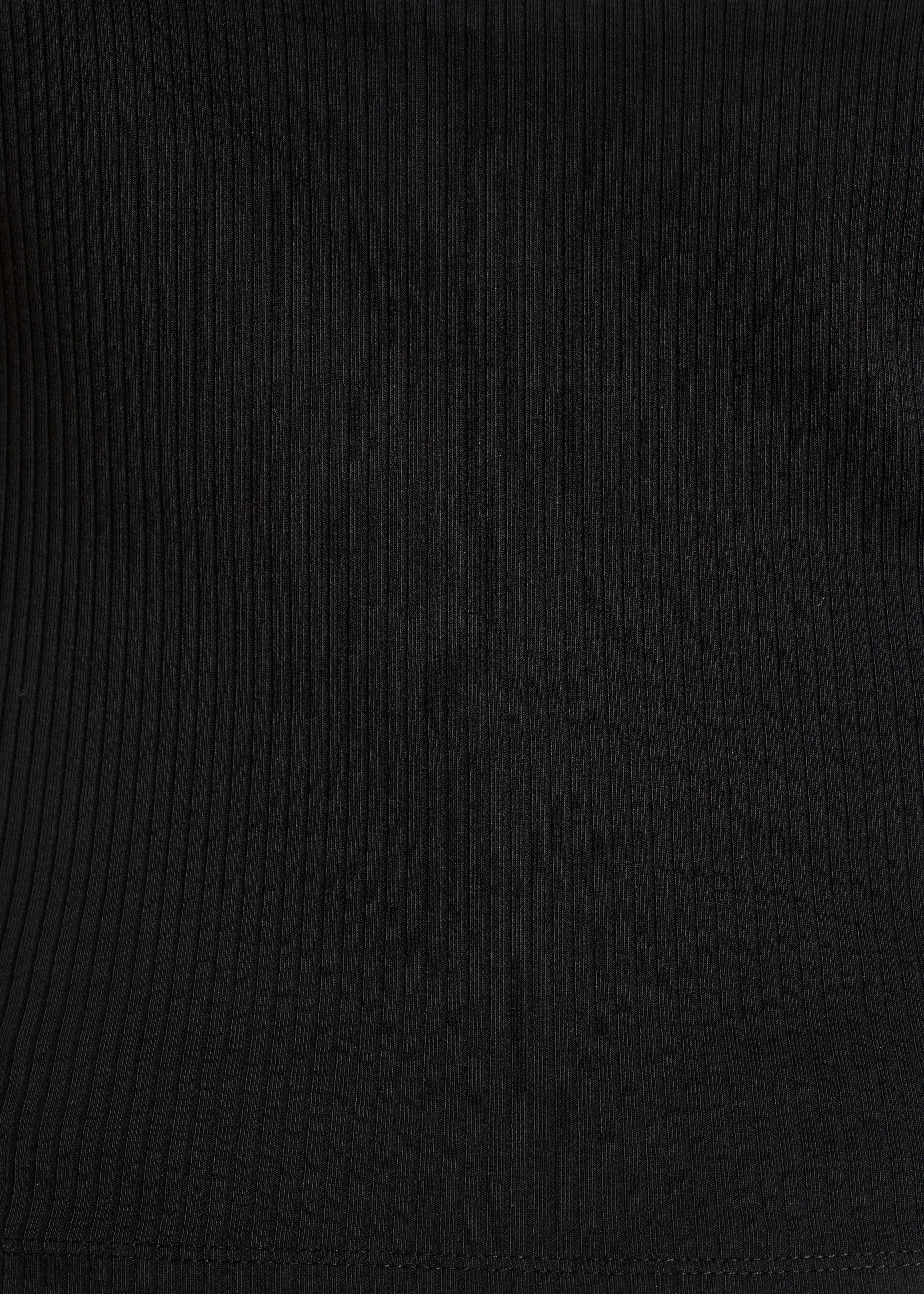 T-shirt noir col bardot croisé