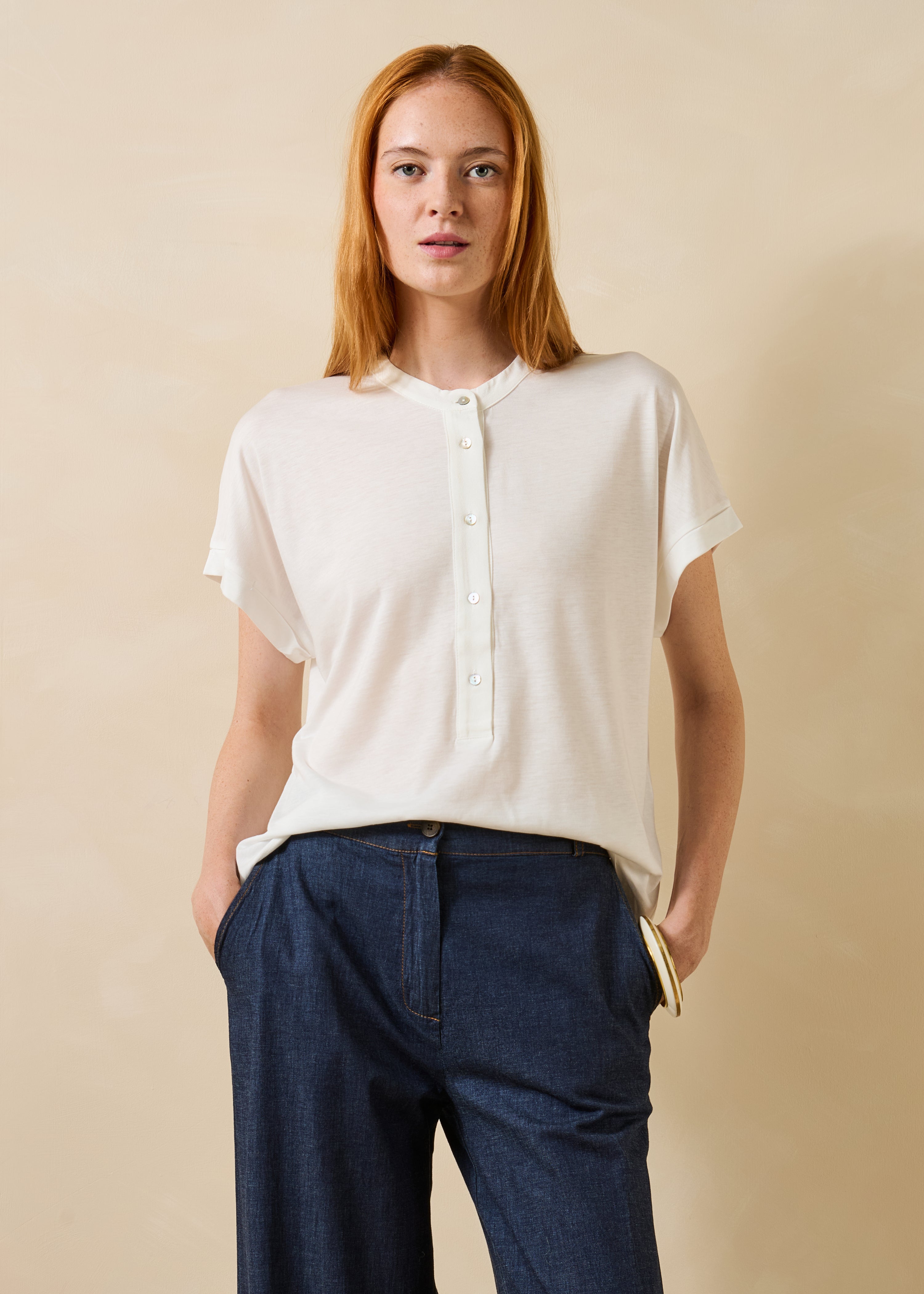 T-shirt écru