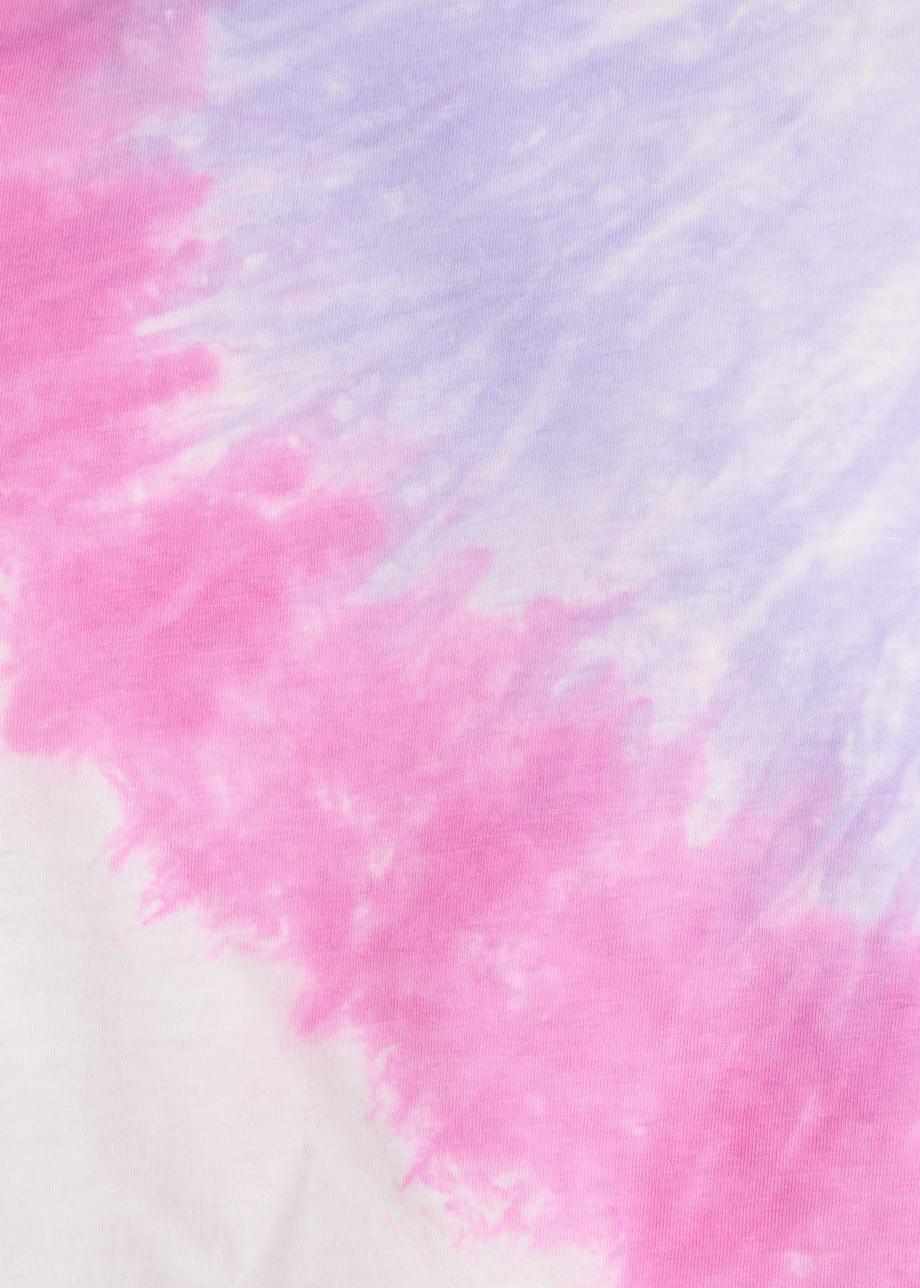 T-shirt in cotone tie & dye rosa