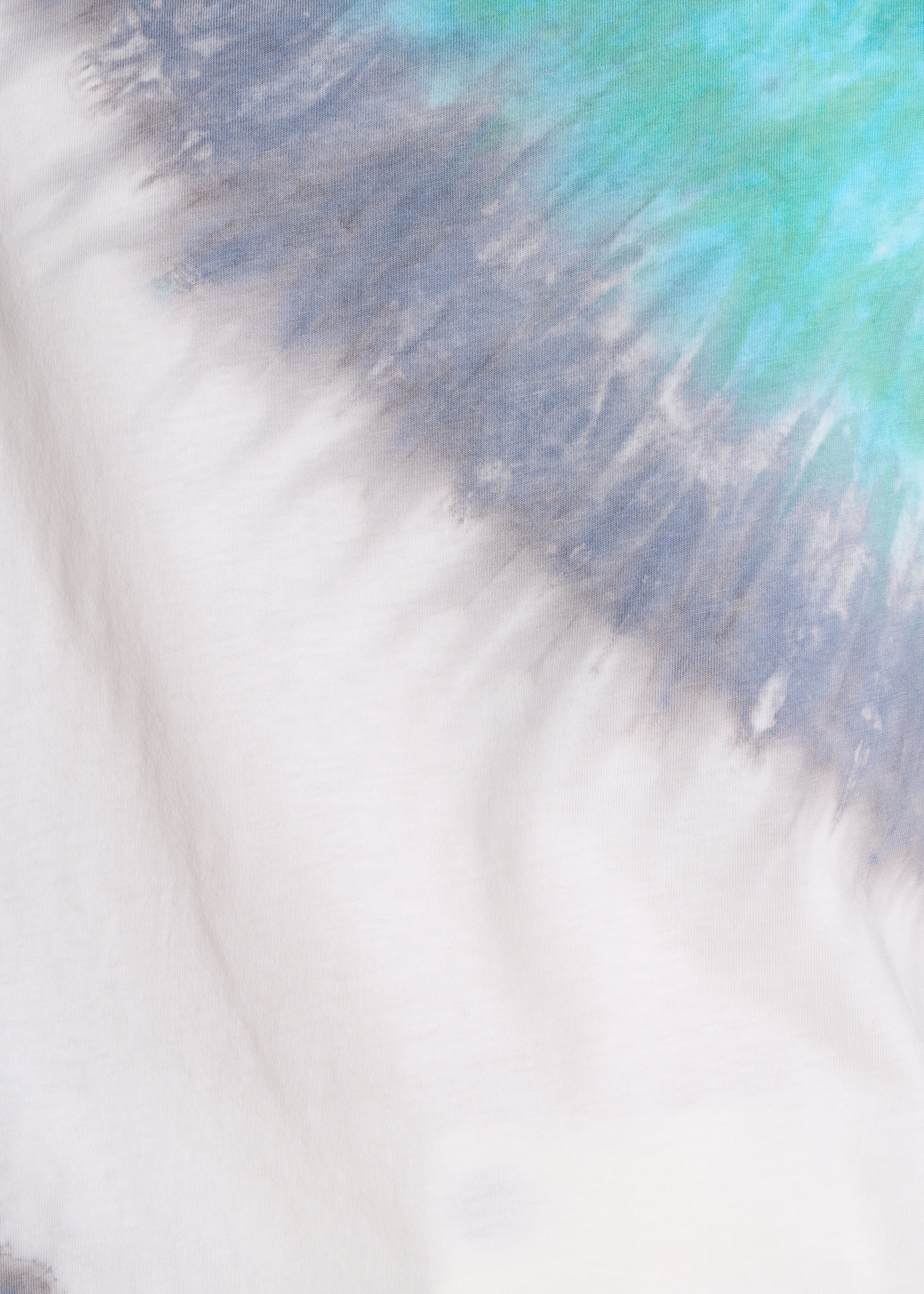 Camiseta de algodón tie & dye azul