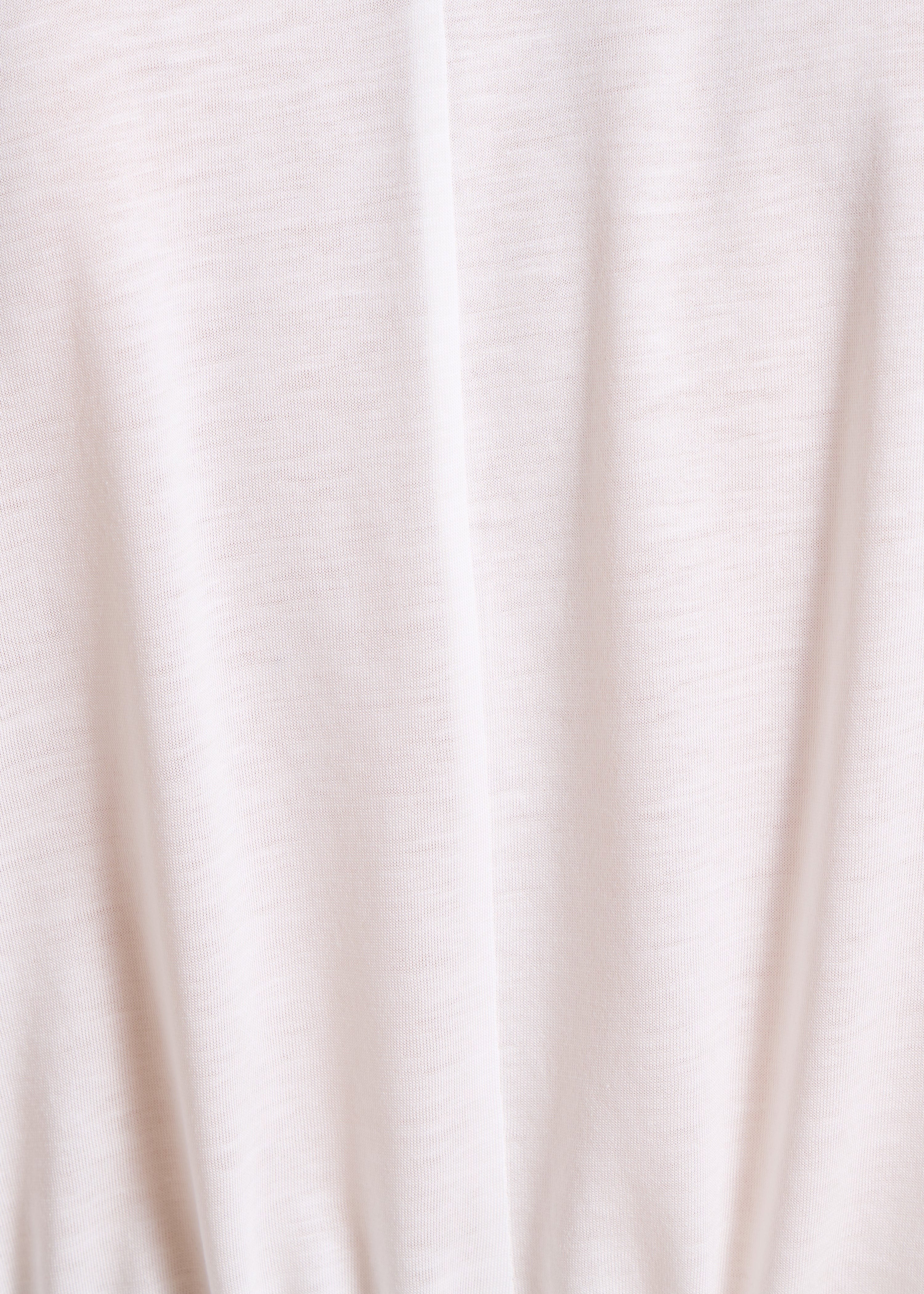 T-shirt ample bi-matière écru