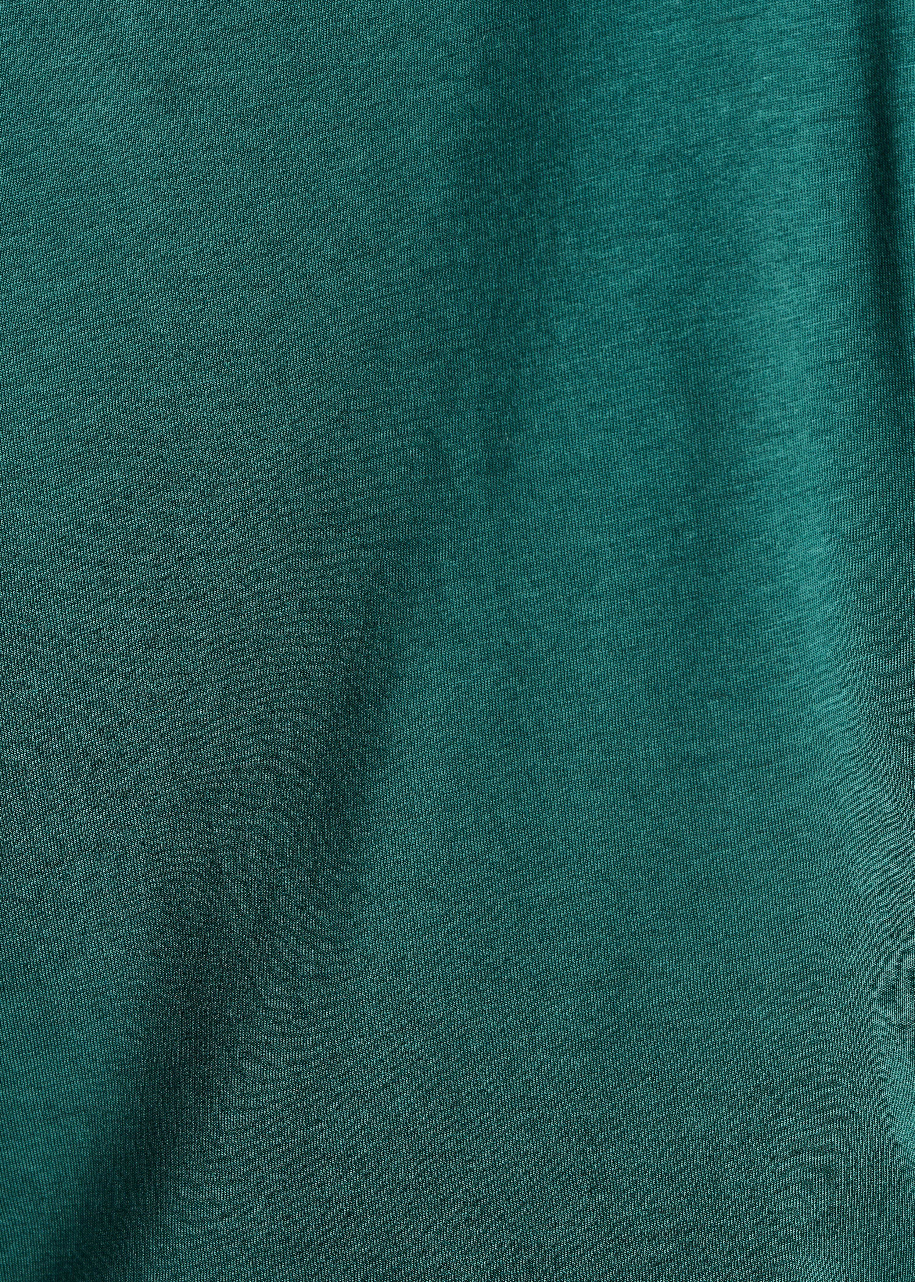 T-shirt fluide vert pétrole en lyocell et coton