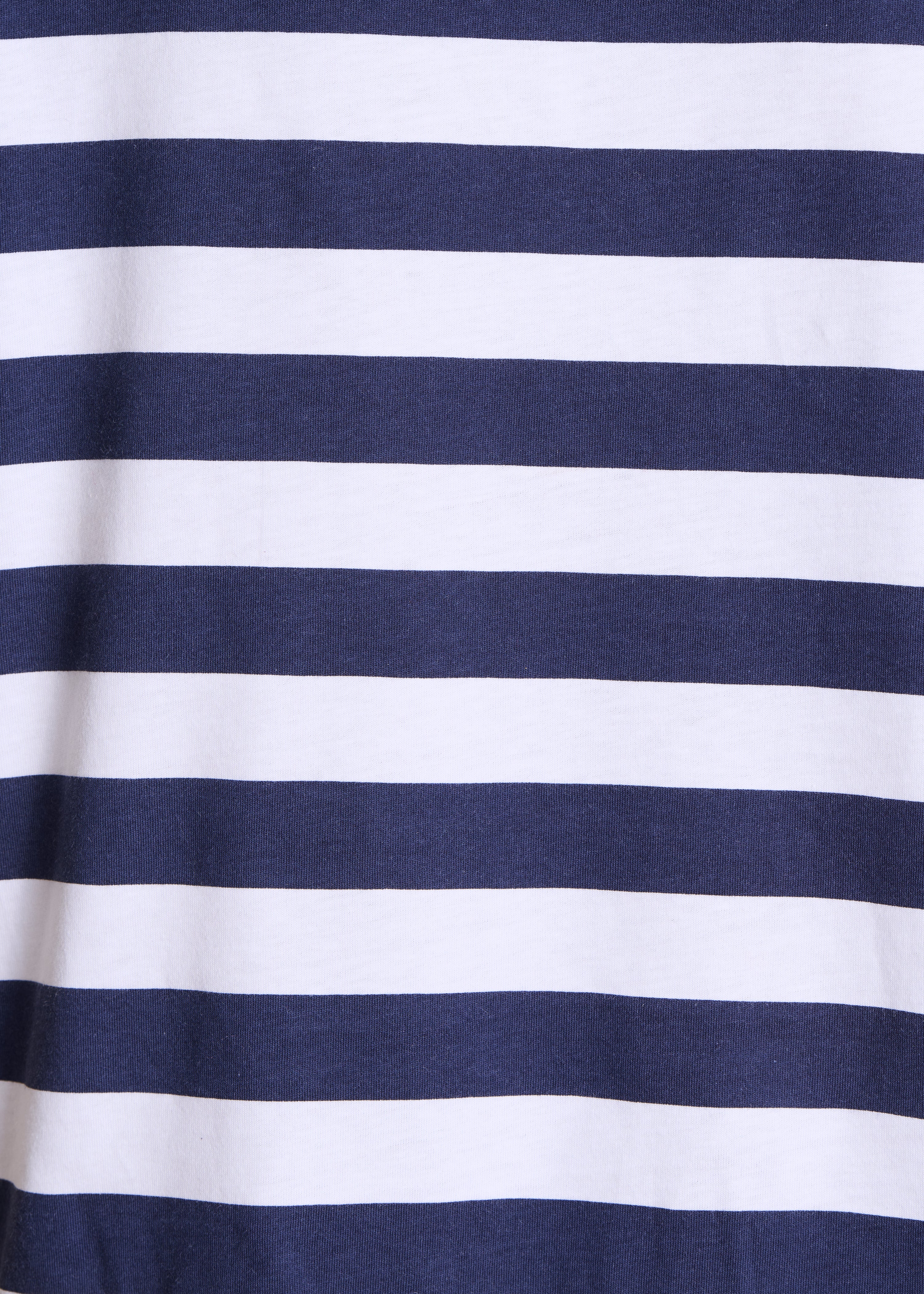 Short-sleeve Breton stripe T-shirt with lace