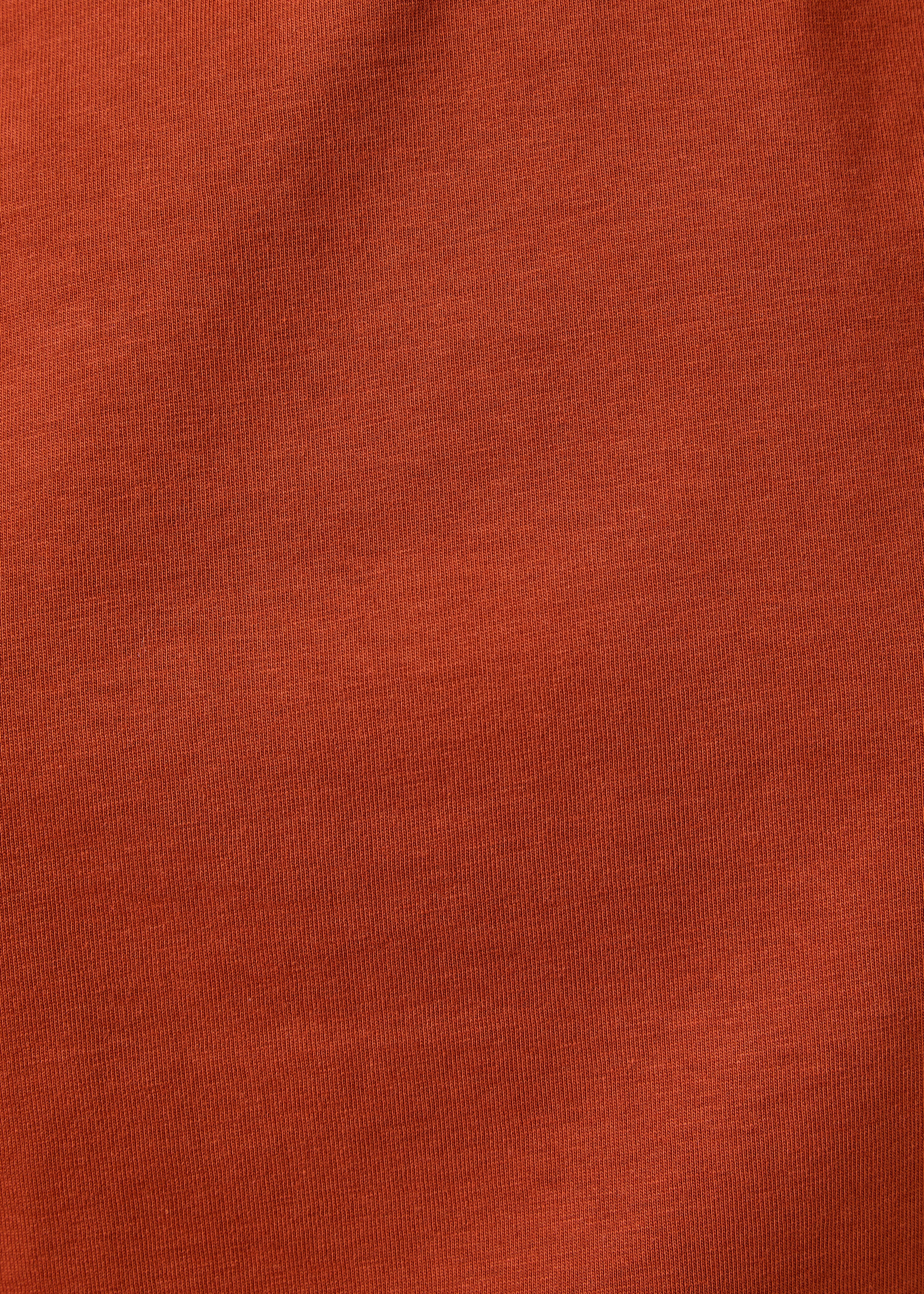 Orange short-sleeve T-shirt in organic cotton
