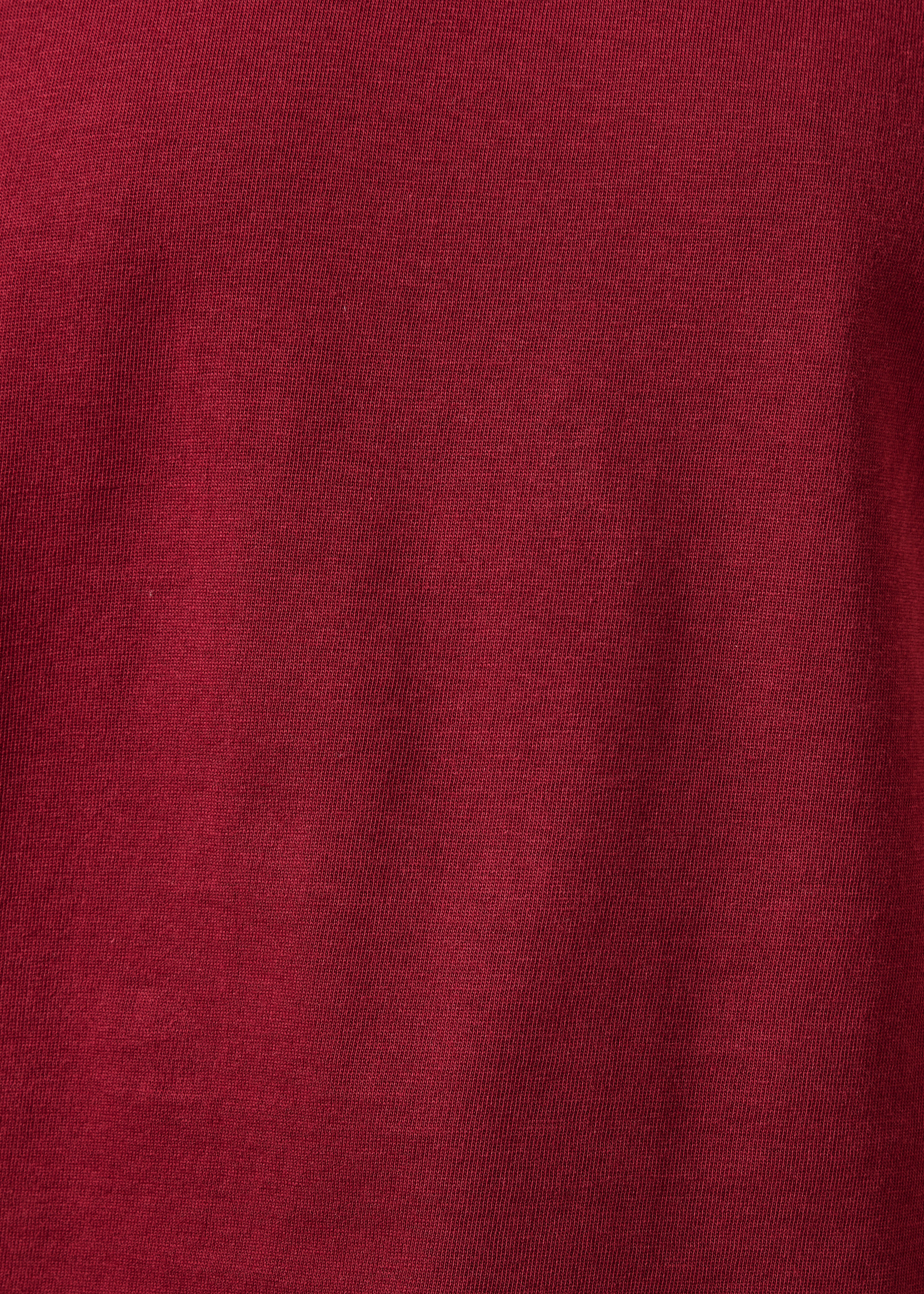 Burgundy short-sleeve T-shirt in organic cotton