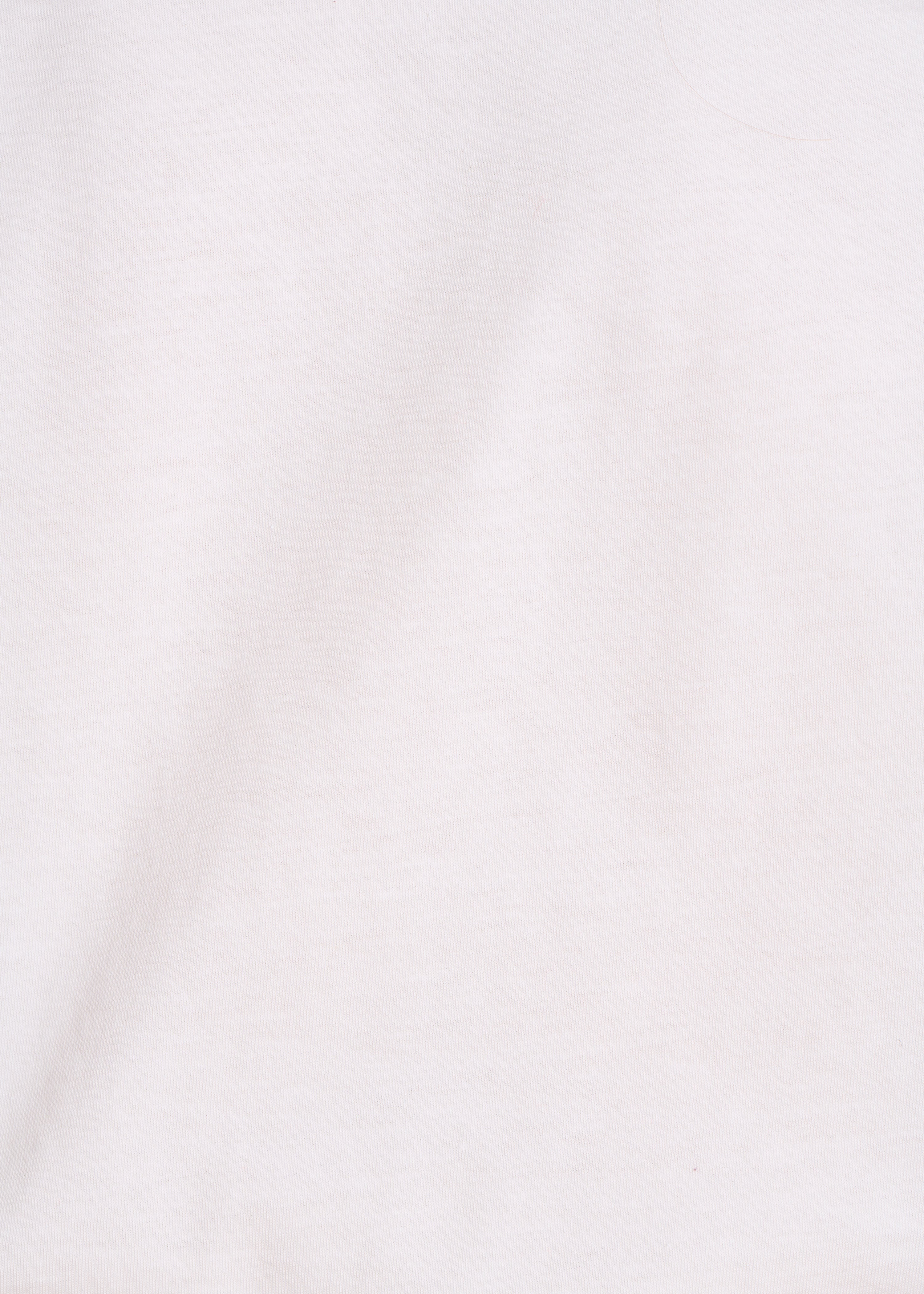 Ecru short-sleeved T-shirt in organic cotton