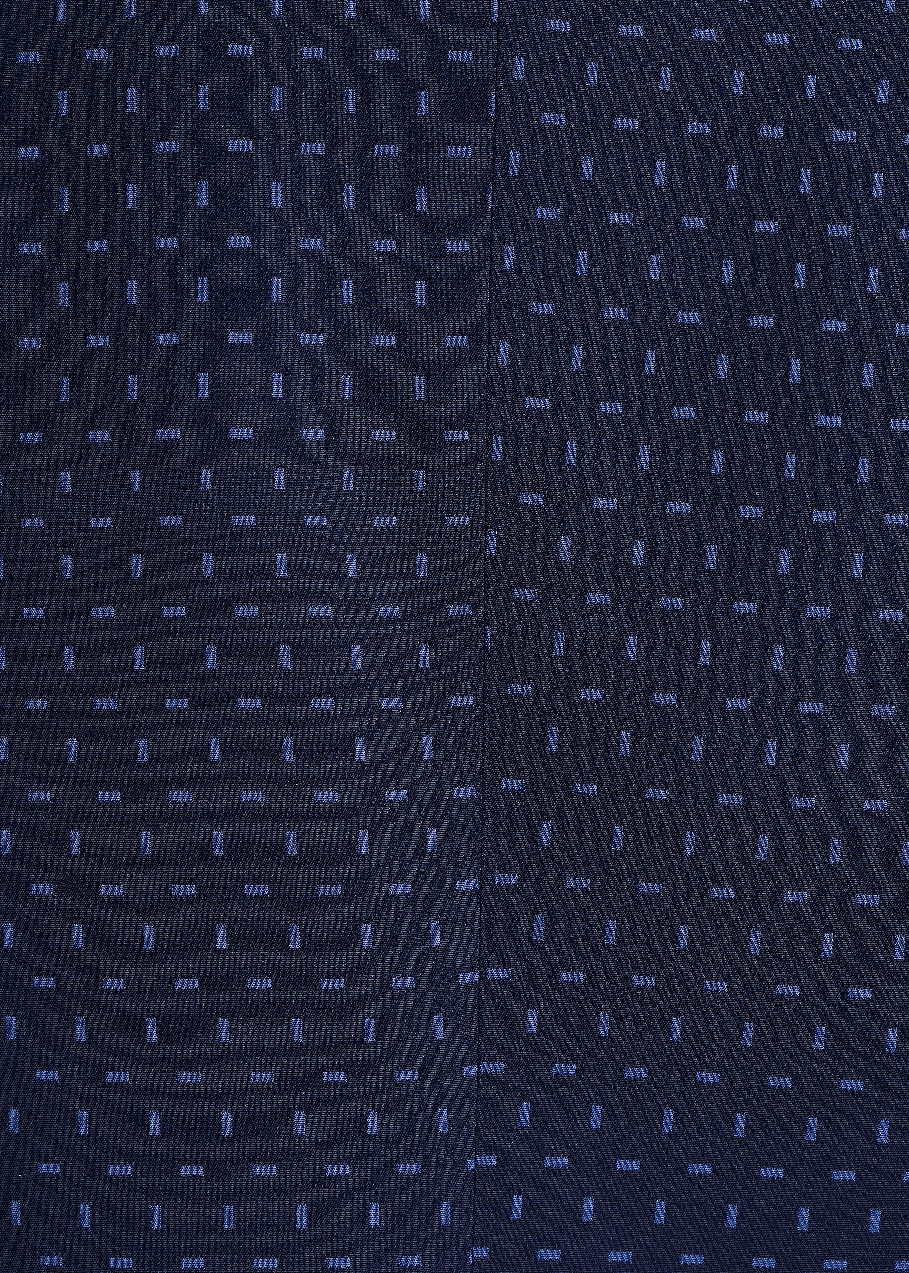 Kurze Jacke aus blauem Jacquard