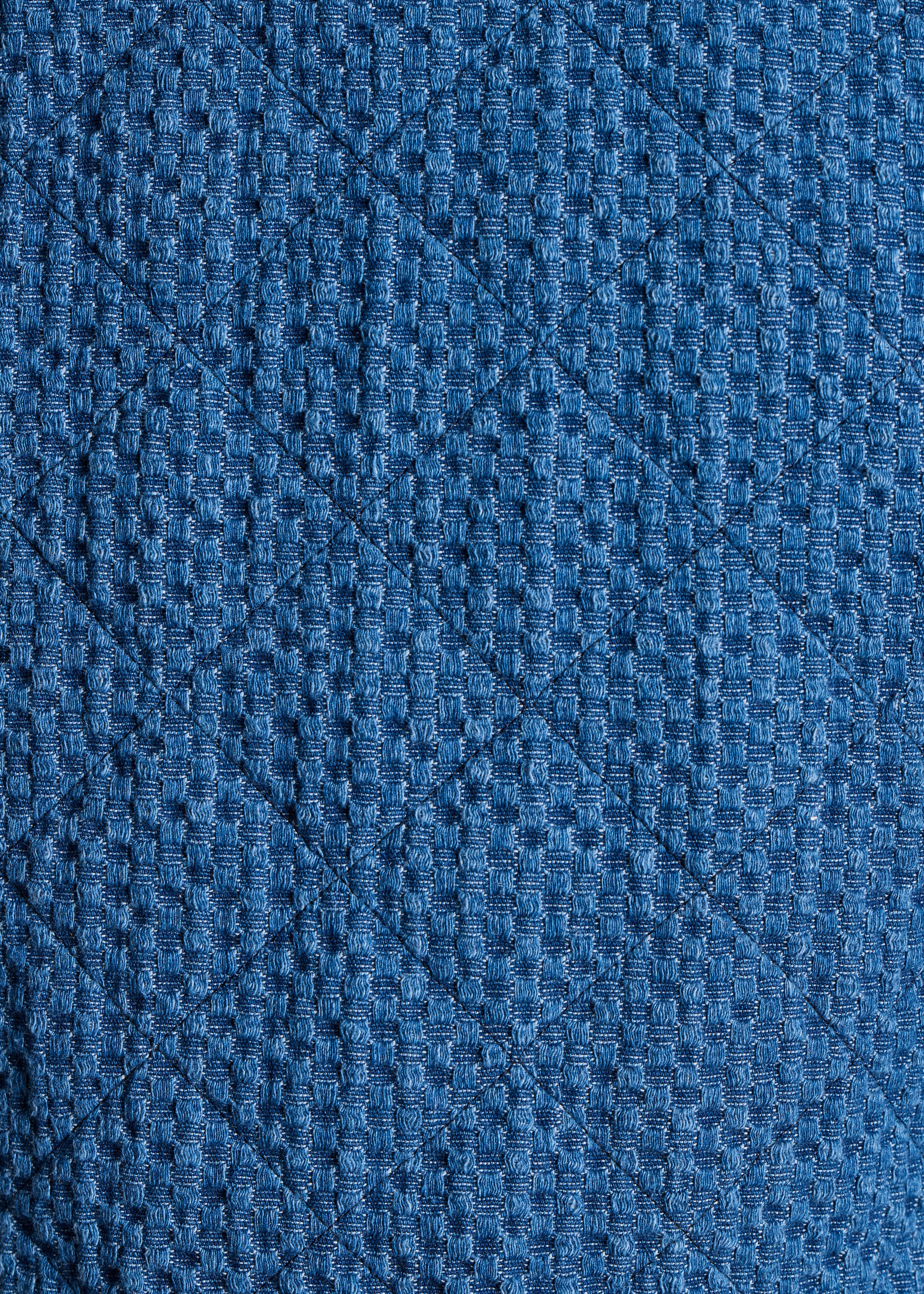 Korte jas van geperst denim