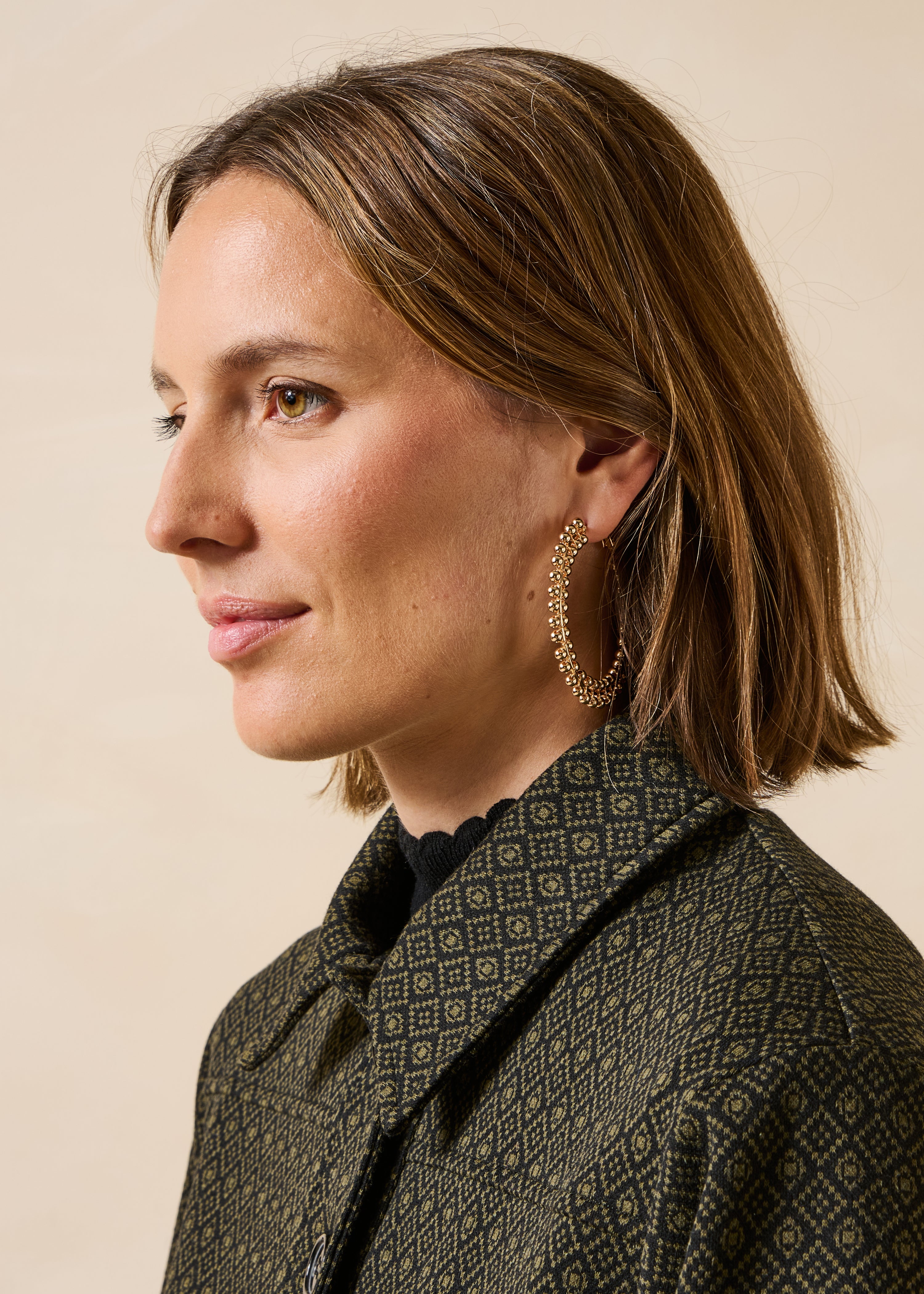 Boucles d'oreilles créoles dorées