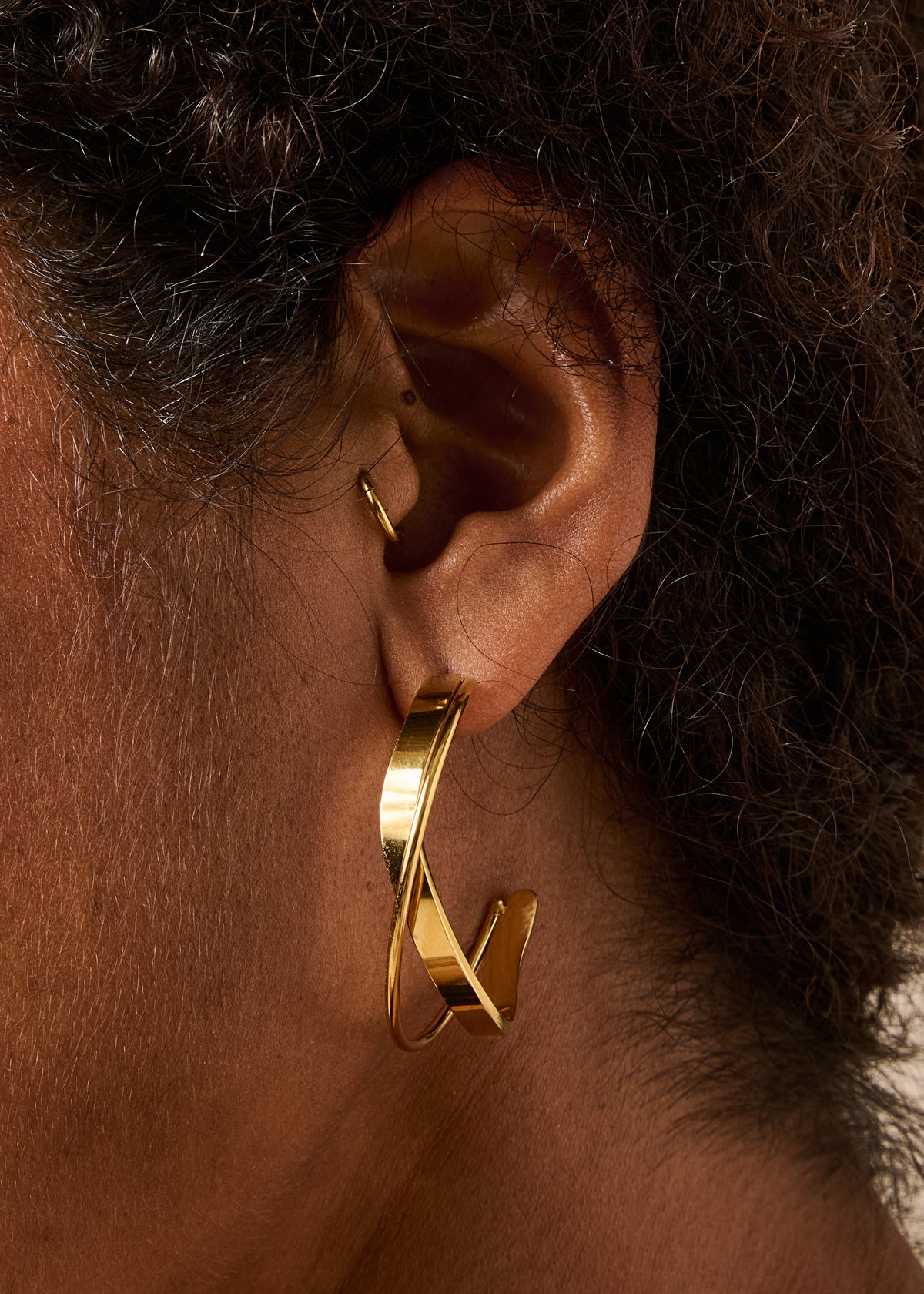 Boucles d'oreilles dorées - Guyon