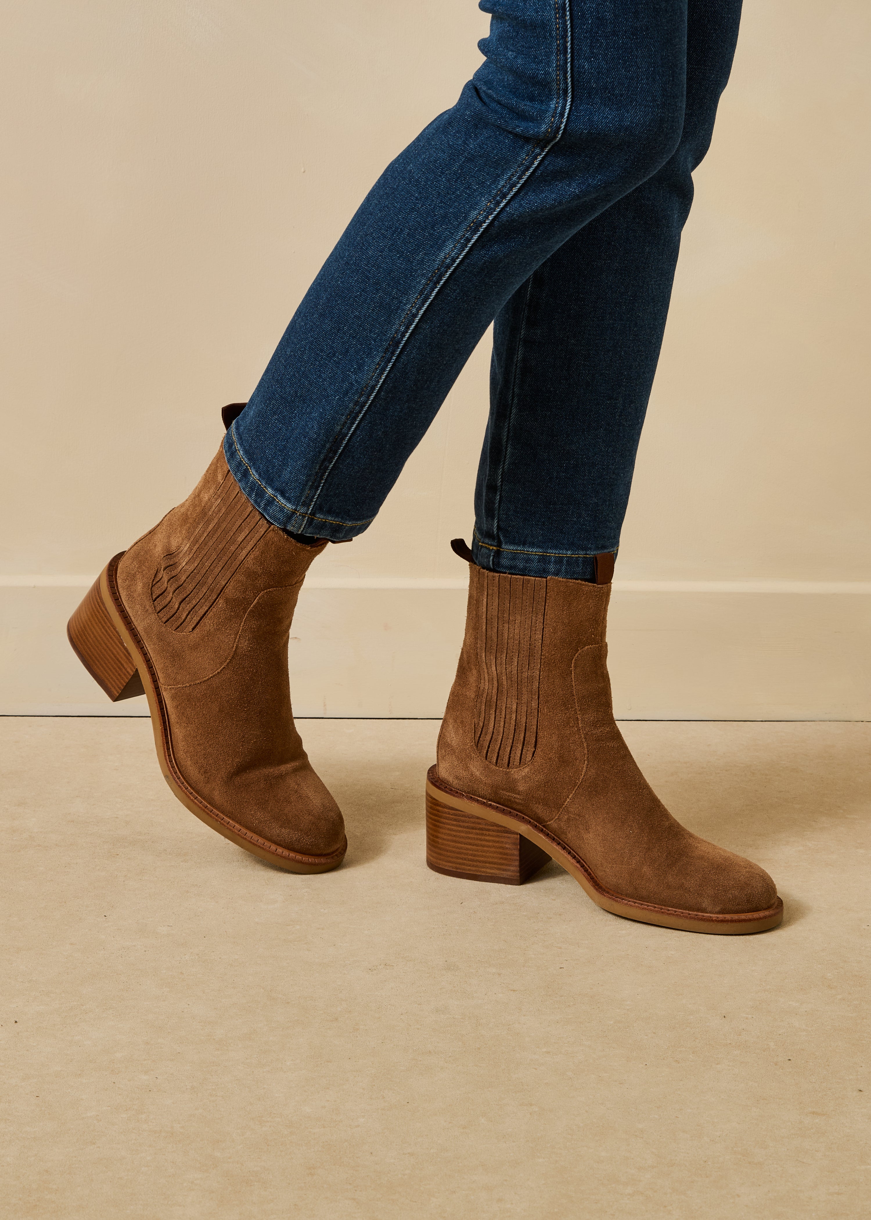 Bottines marron